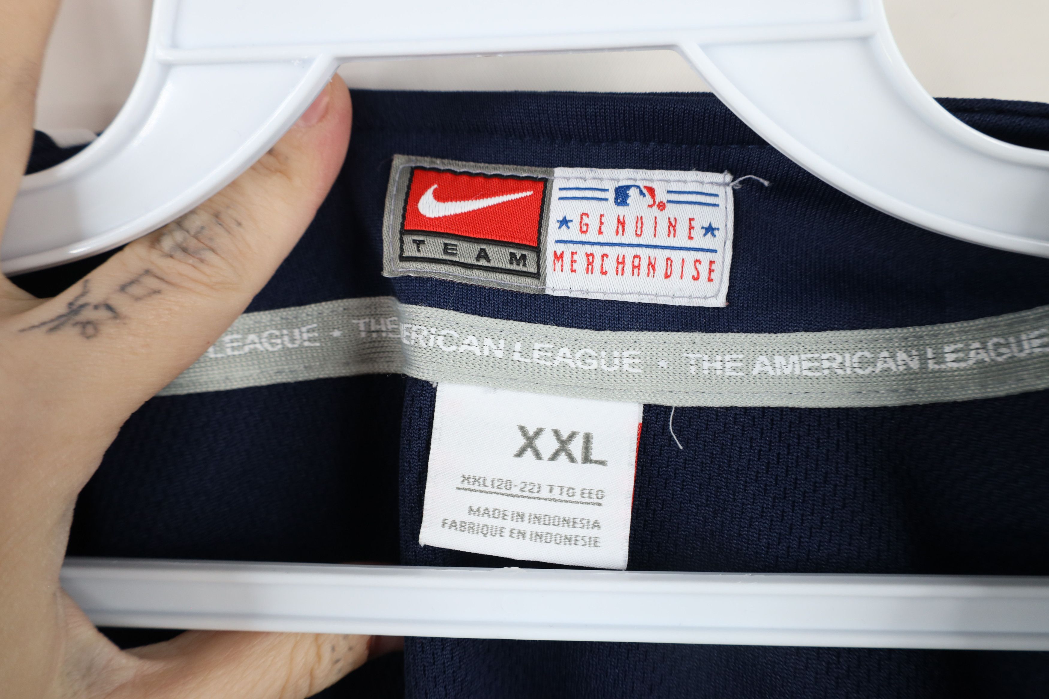 Nike × Vintage Vintage Nike Mini Swoosh Detroit Tigers Baseball Jersey Size XXL / US 16-18 / IT 52-54 - 7 Thumbnail