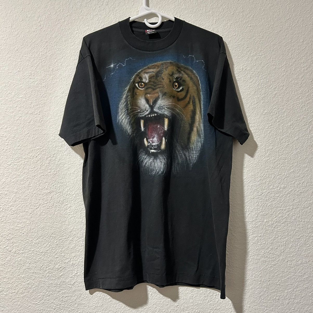 Fruit Of The Loom × Vintage Vintage Rare Tiger Fruit Of The Loom T-Shirt Men’s XL Size US XL / EU 56 / 4 - 1 Thumbnail