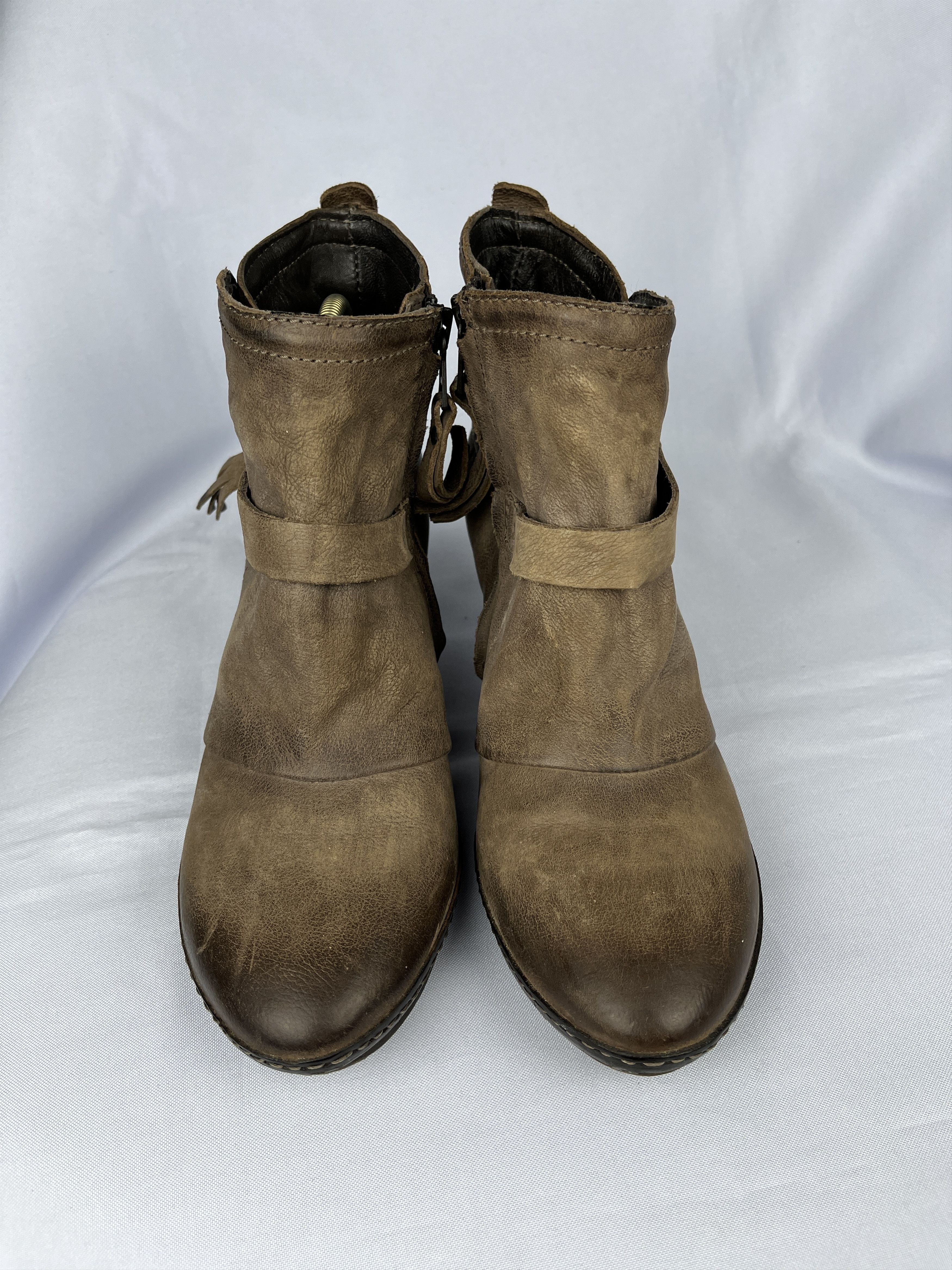 A.S.98 Airstep A. S. 98 Zip Heels Ankle Boots Leather US 8.5-9 Size US 9 / IT 39 - 2 Thumbnail