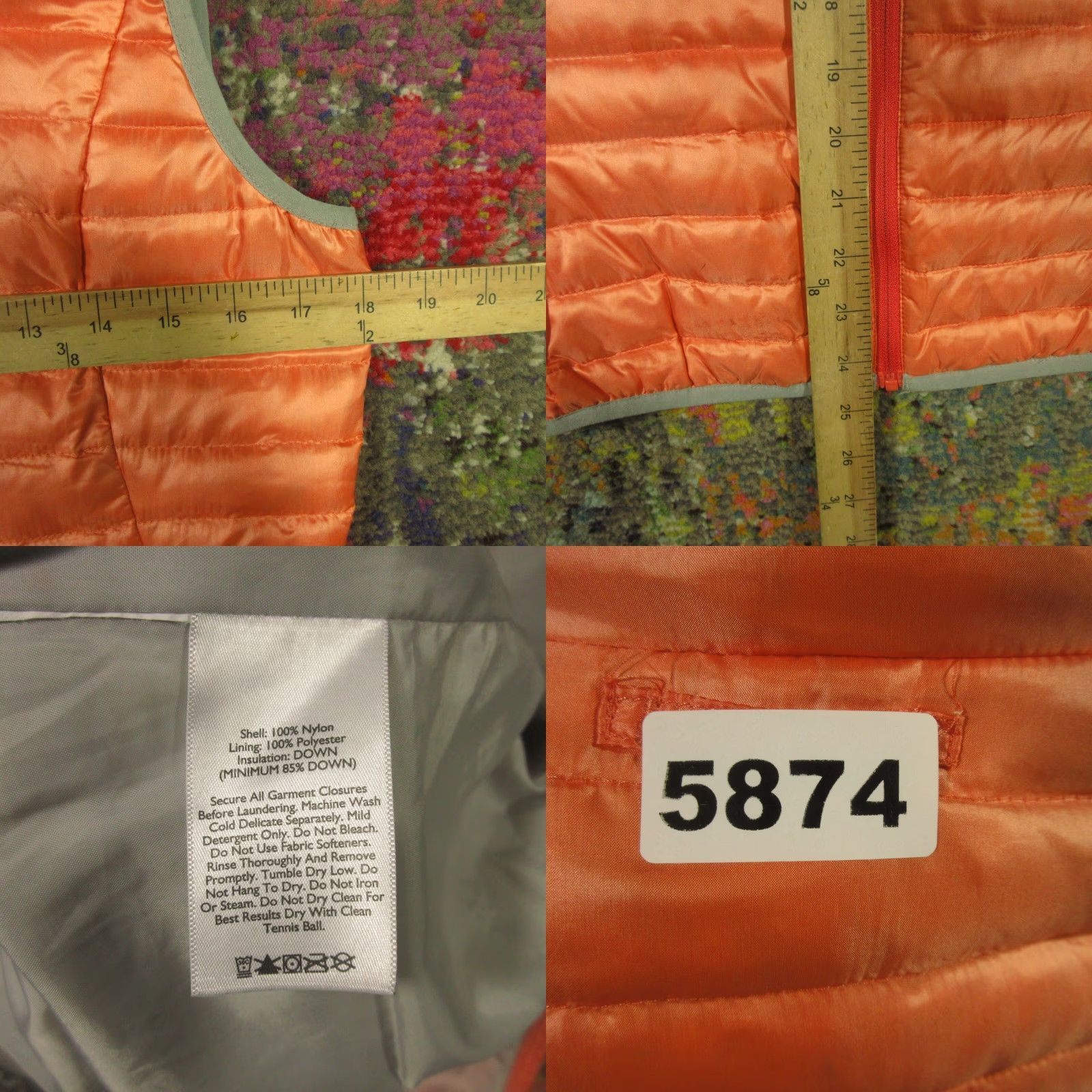 Eddie Bauer Eddie Bauer Down Puffer Vest Womens S Peach Travex EB 700 Fill Packable EUC Size S / US 4 / IT 40 - 8 Thumbnail