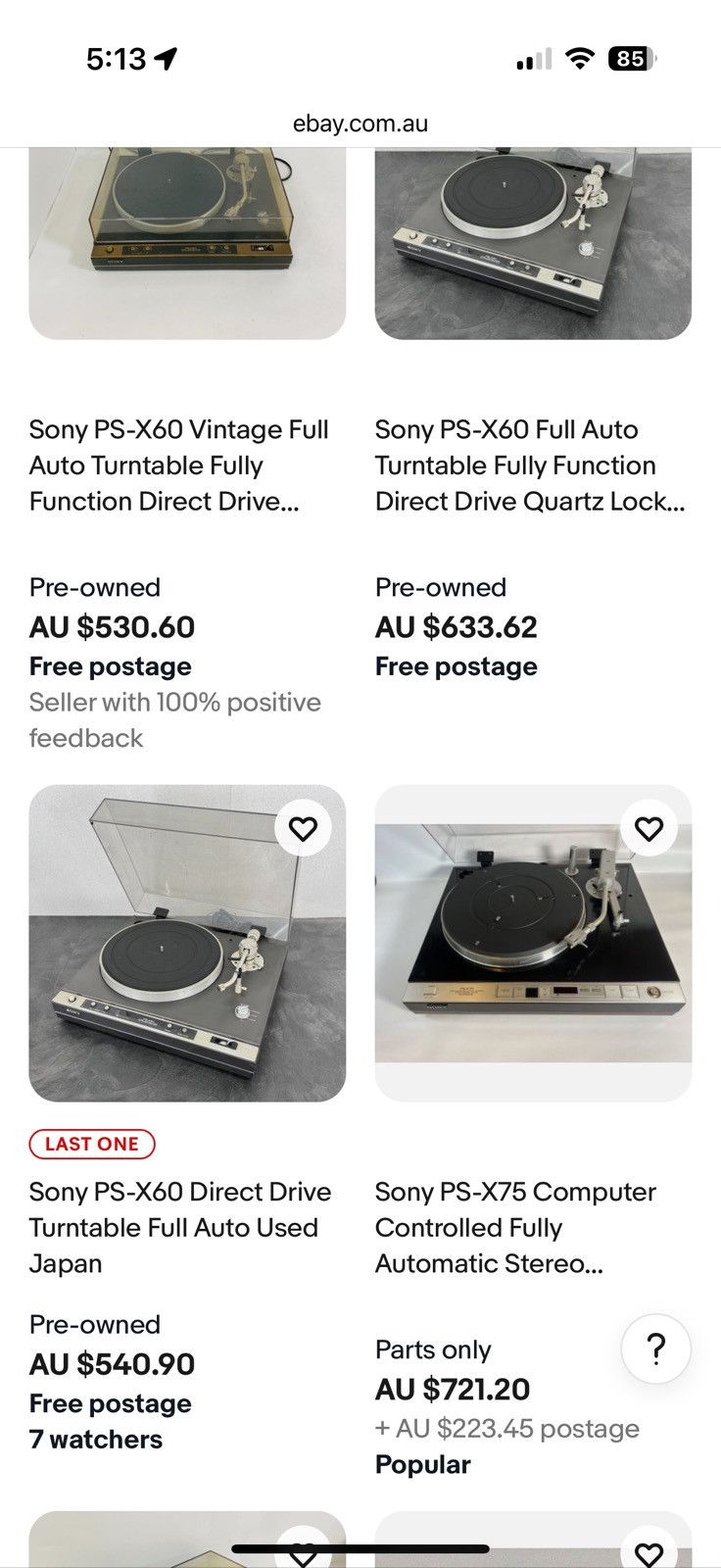 Sony Sony PS-XA-1000 turntable Size ONE SIZE - 6 Thumbnail