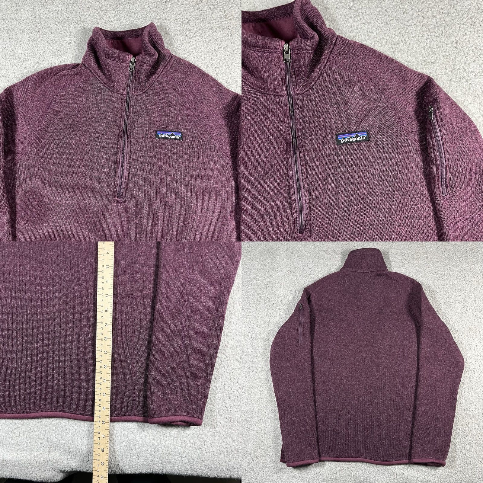 Patagonia Patagonia Jacket Womens L 1/4 Zip Fleece Pullover Outdoor Burgundy Red Outdoor Hiking Jacket Womens L Patagonia Size L / US 10 / IT 46 - 8 Thumbnail