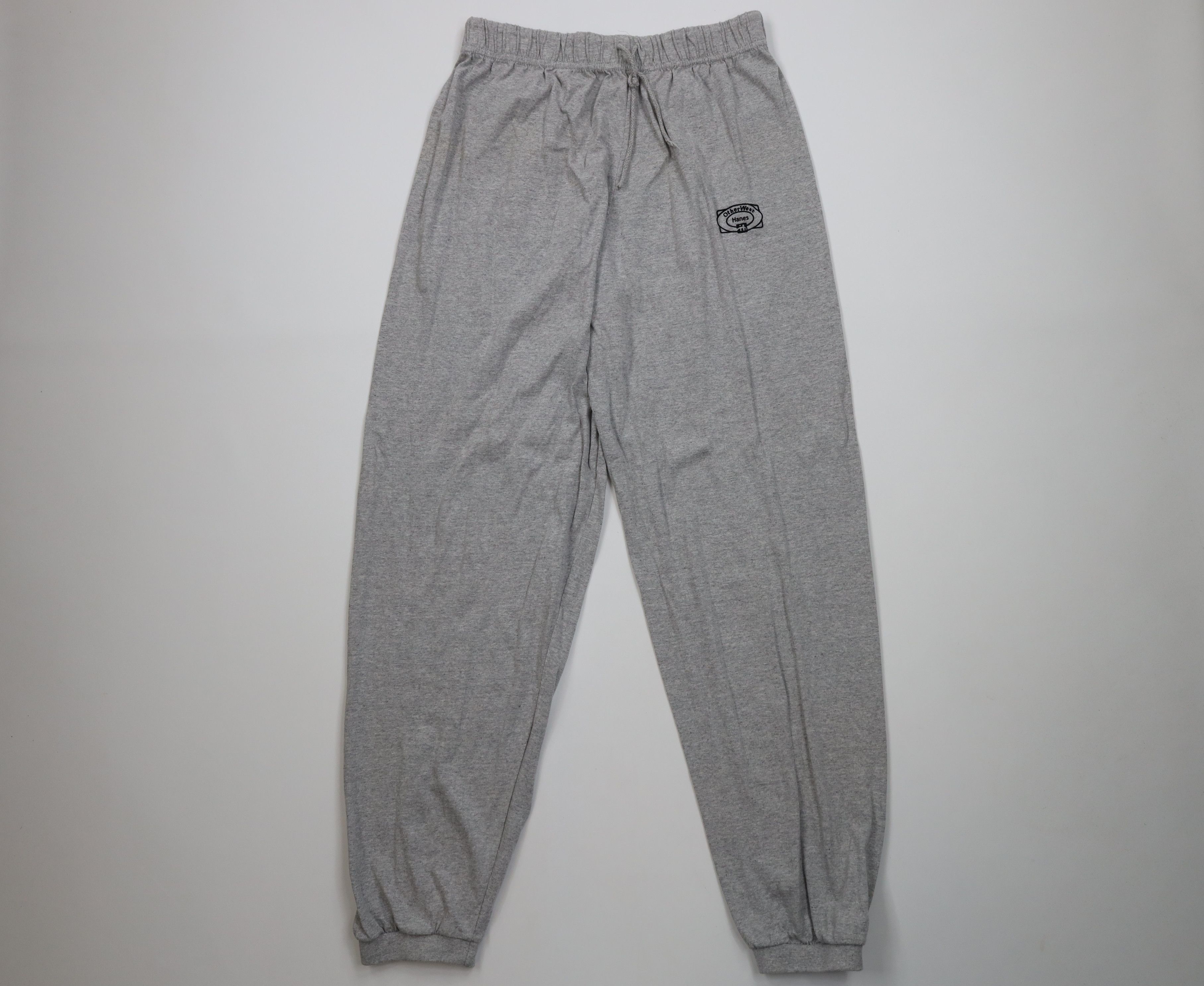 Hanes Vintage 90s Hanes Lightweight Sweatpants Joggers Pants Gray Size US 36 / EU 52 - 1 Thumbnail