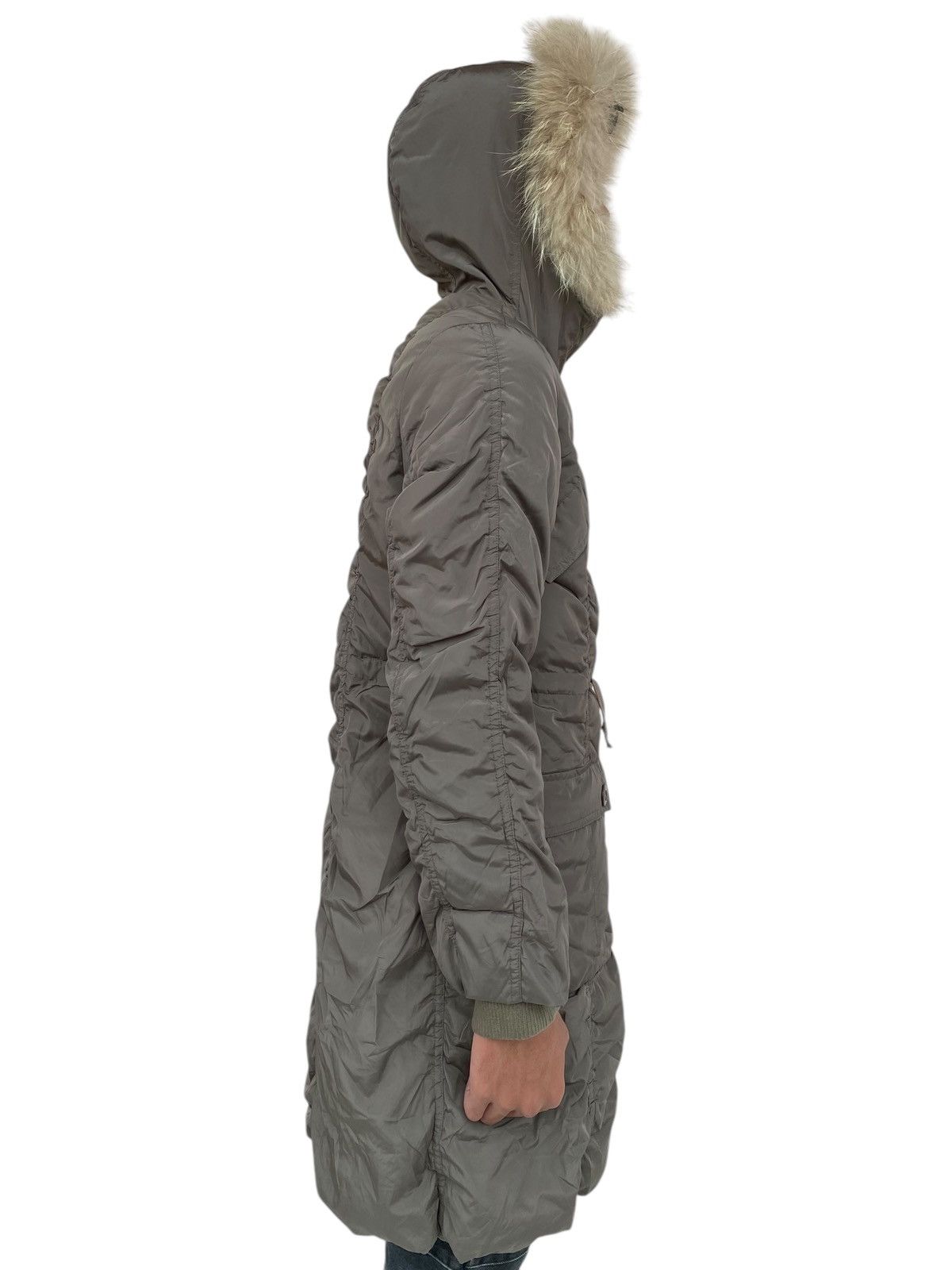 Japanese Brand 2000s Anyfam - Fur Hoodie Lightweight Ruffle Jacket Size M / US 6-8 / IT 42-44 - 4 Thumbnail