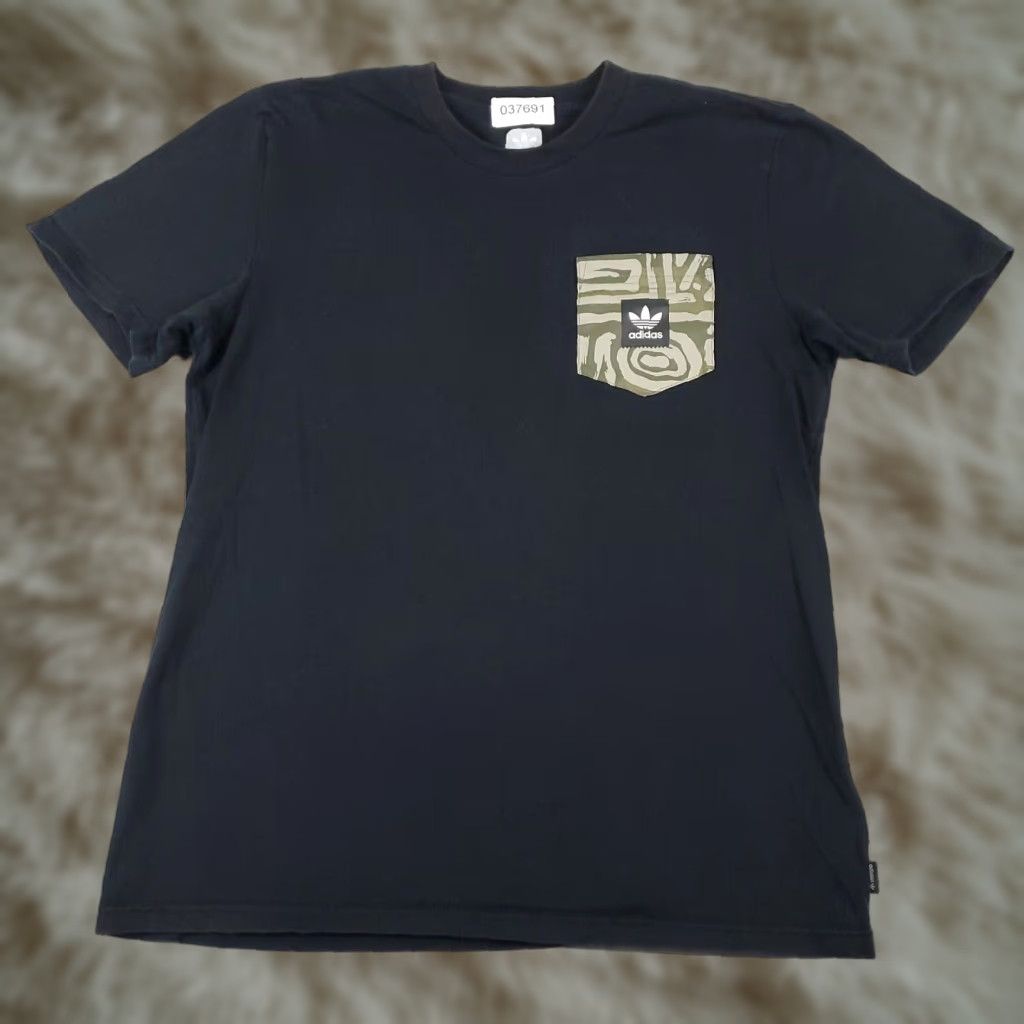 Adidas Adidas T-Shirt Mens Medium Black Logo Casual Short Sleeve Size US M / EU 48-50 / 2 - 1 Thumbnail