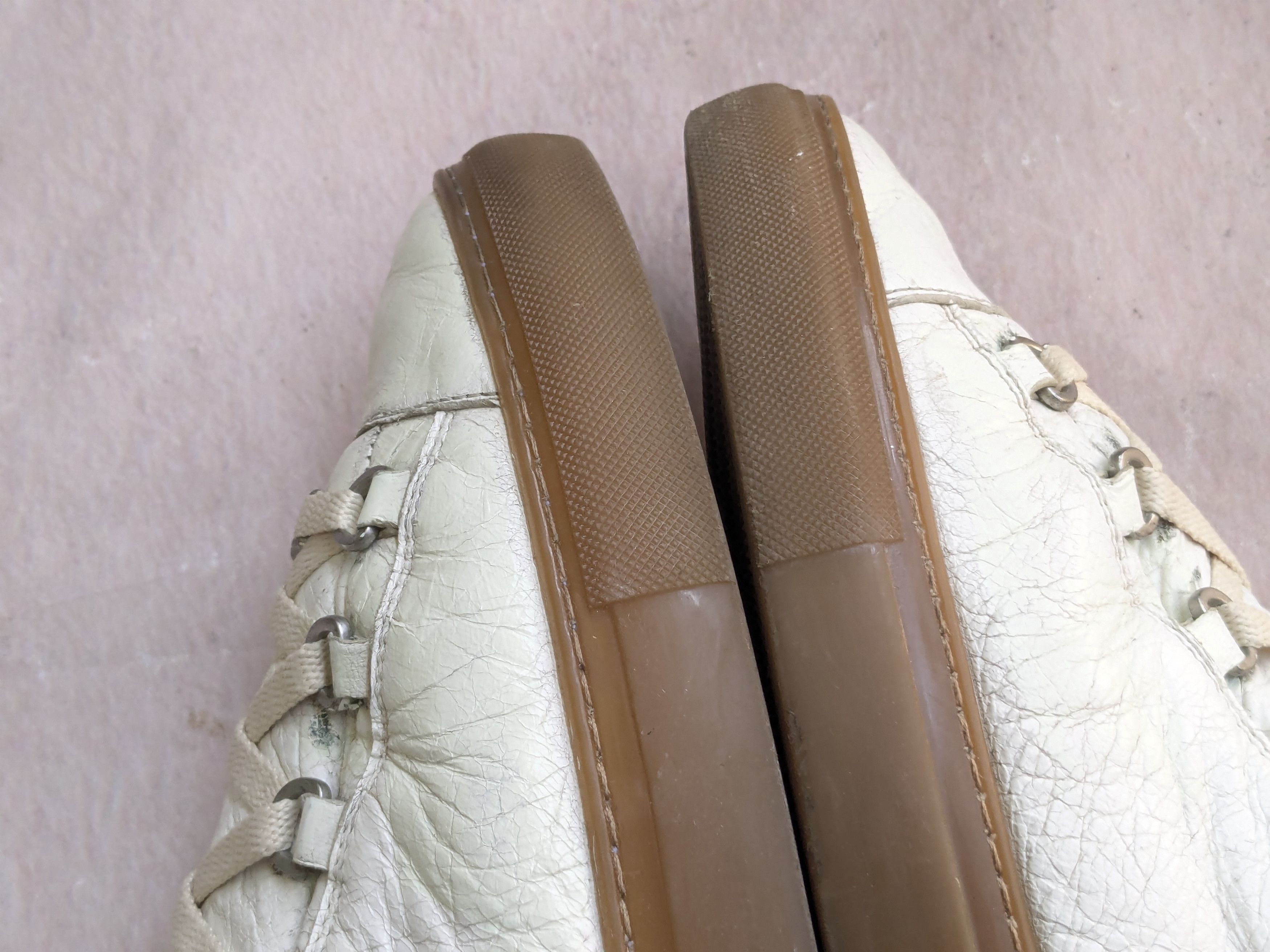 Balenciaga Balenciaga Arena White Brown Leather High Tops 13 Size US 13 / EU 46 - 9 Thumbnail
