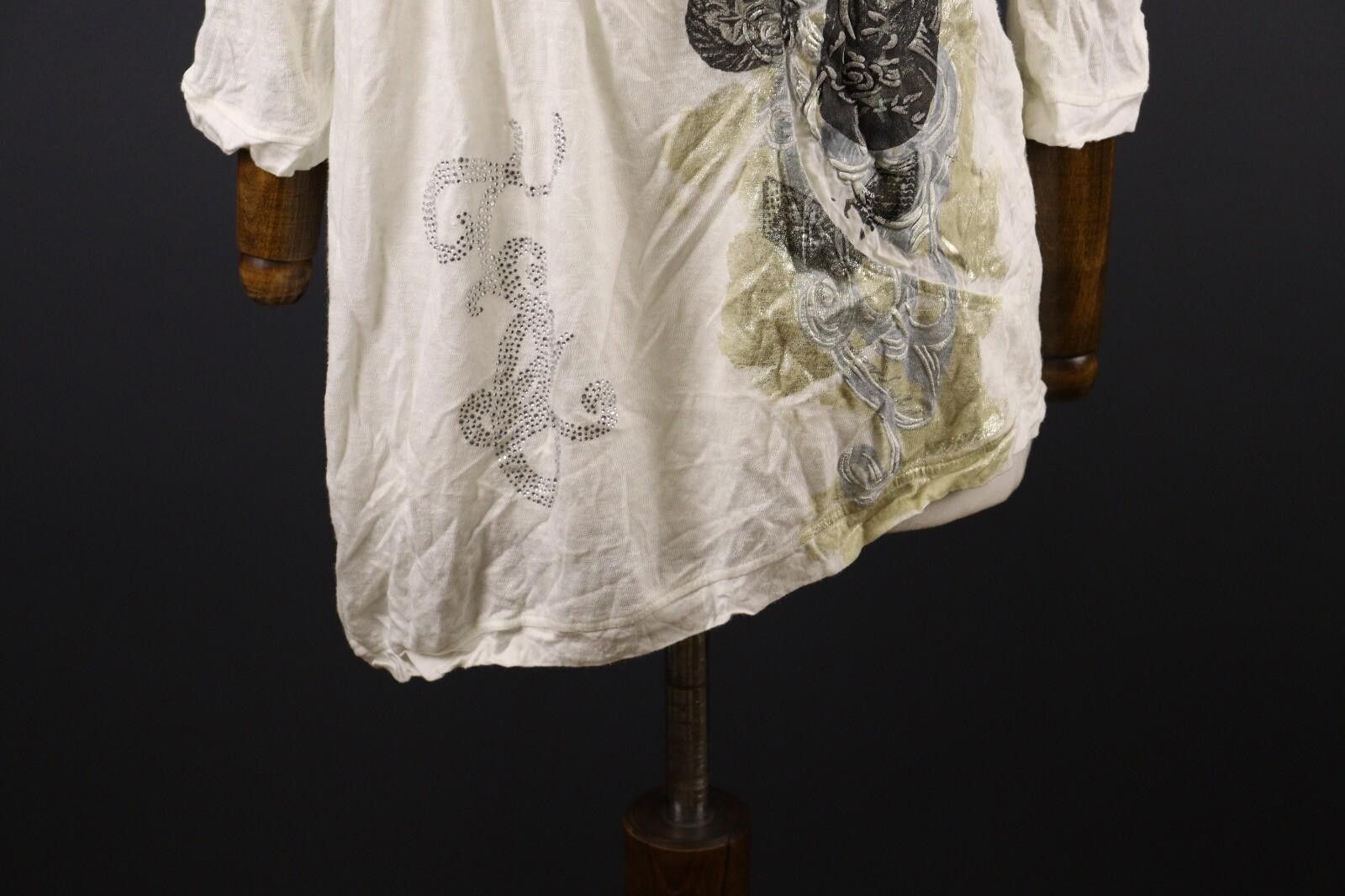 Designer Elisa Cavaletti Blu Sono Italiano Linen Tunic Shirt Size XS Size XS / US 0-2 / IT 36-38 - 4 Thumbnail