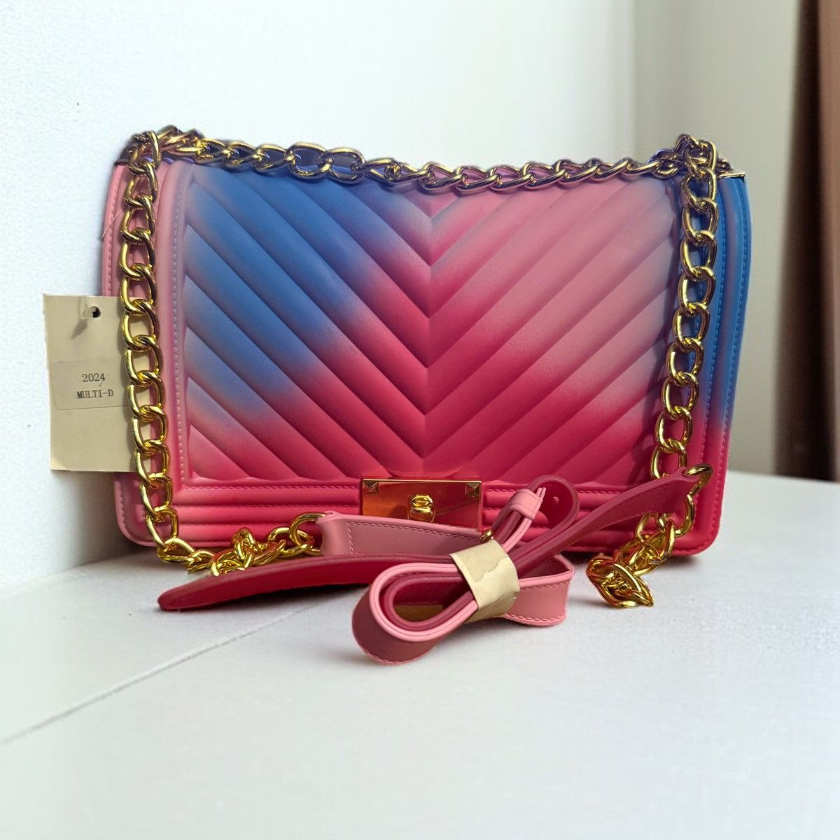Other Pink and blue ombré jelly crossbody bag Size ONE SIZE - 1 Thumbnail