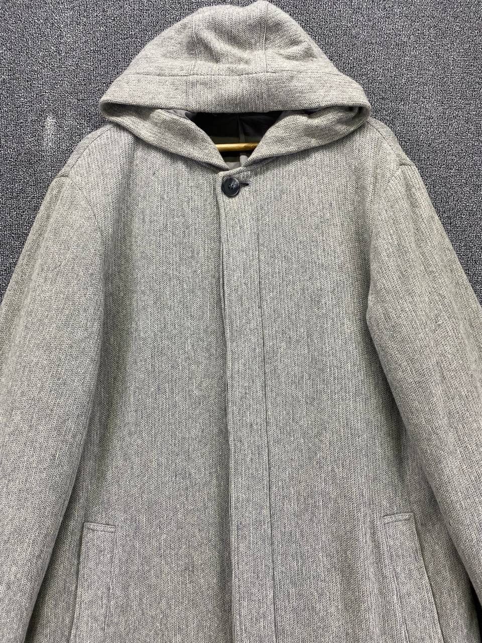 Yohji Yamamoto Vintage Yohji Yamamoto A.A.R Hoodie Wool Long Jacket Size US L / EU 52-54 / 3 - 5 Thumbnail