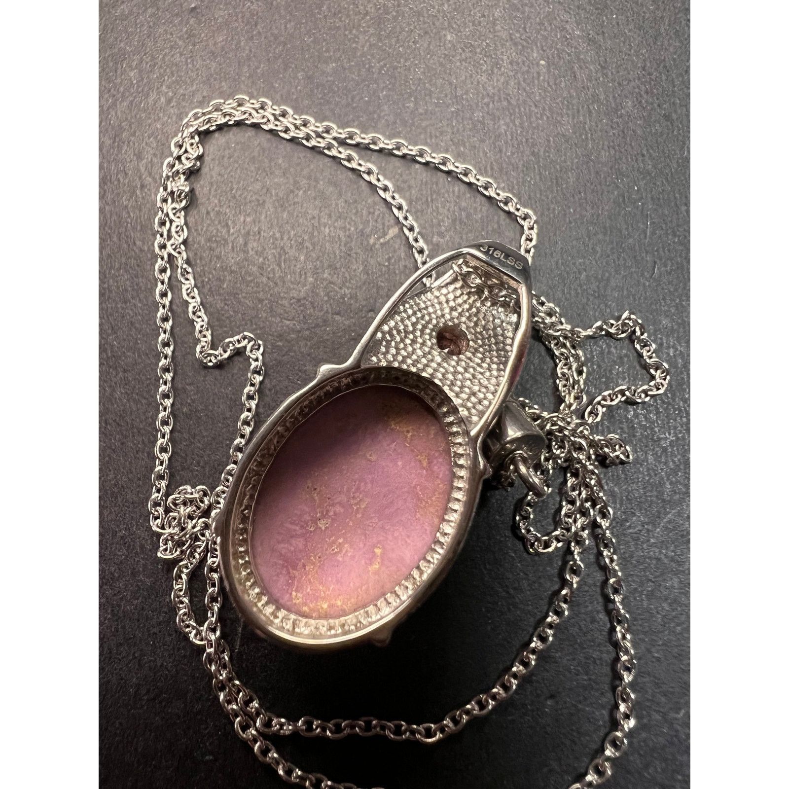 Other NEW Phosphosiderite and garnet stainless steel necklace Size ONE SIZE - 6 Thumbnail