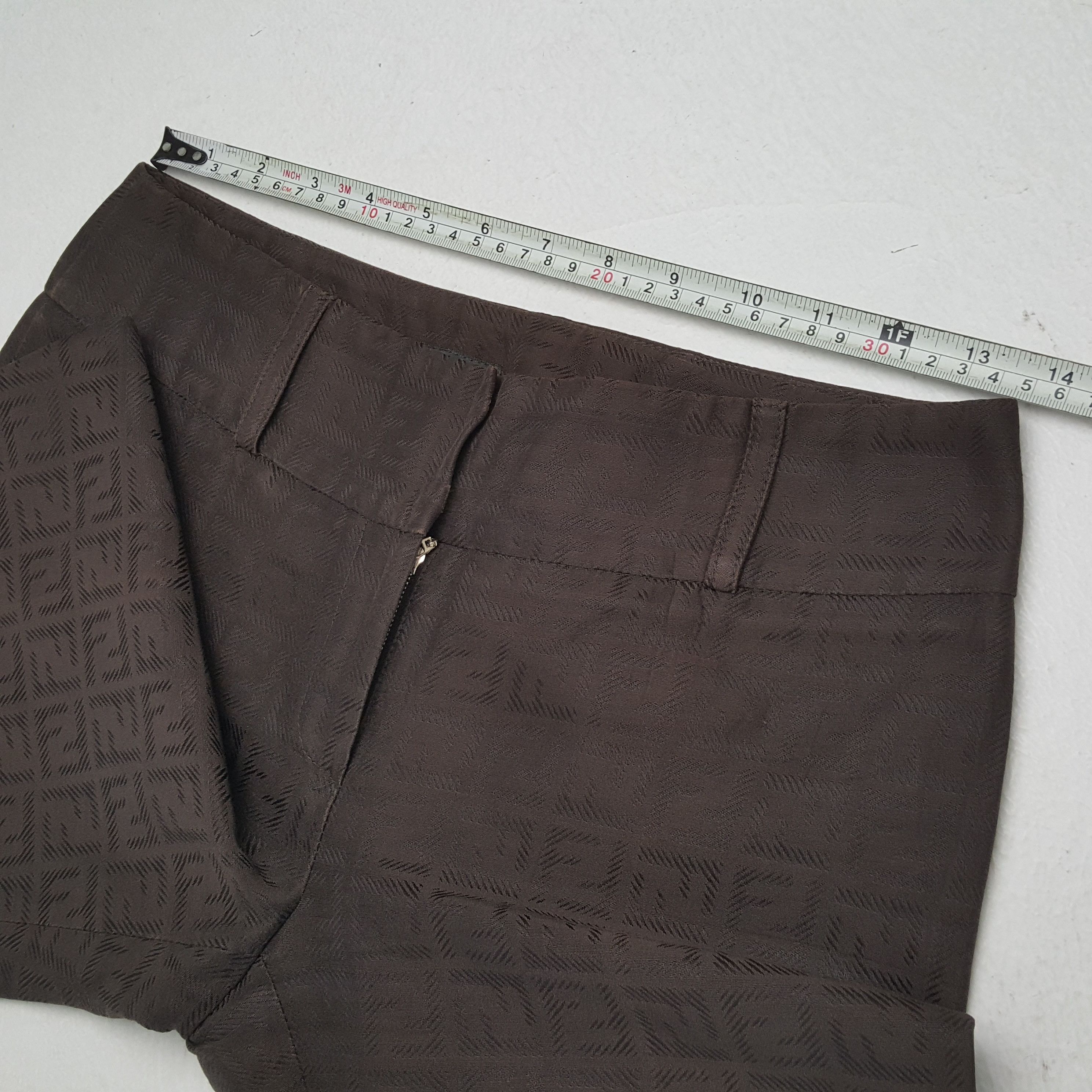 Fendi × Vintage FENDI Designer Luxury Brand Fashion Style Monogram Pants Size 27" / US 4 / IT 40 - 7 Thumbnail