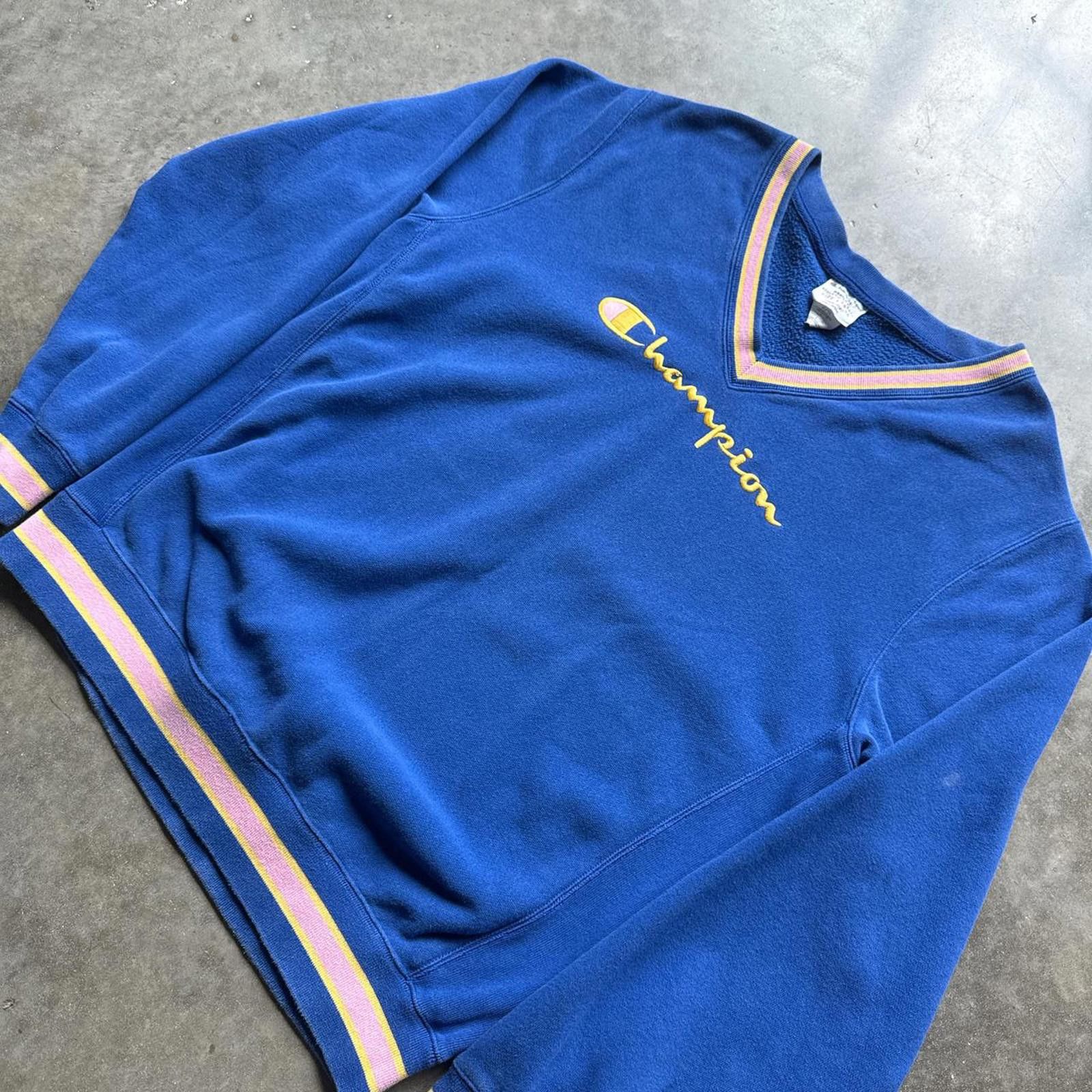Champion Blue Vintage Y2K Champion Sportswear Crewneck Size US L / EU 52-54 / 3 - 3 Thumbnail