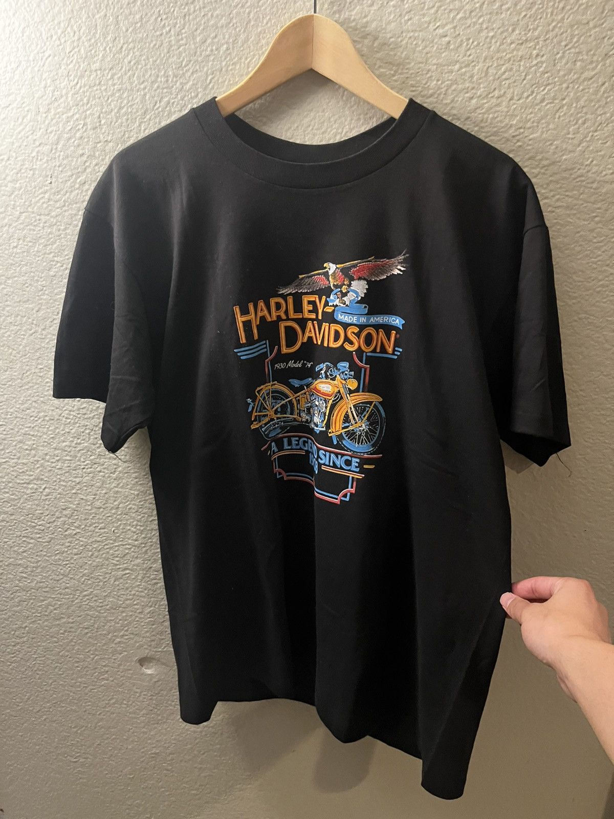 Harley Davidson 1980s Harley Davidson Tee Size US L / EU 52-54 / 3 - 1 Thumbnail