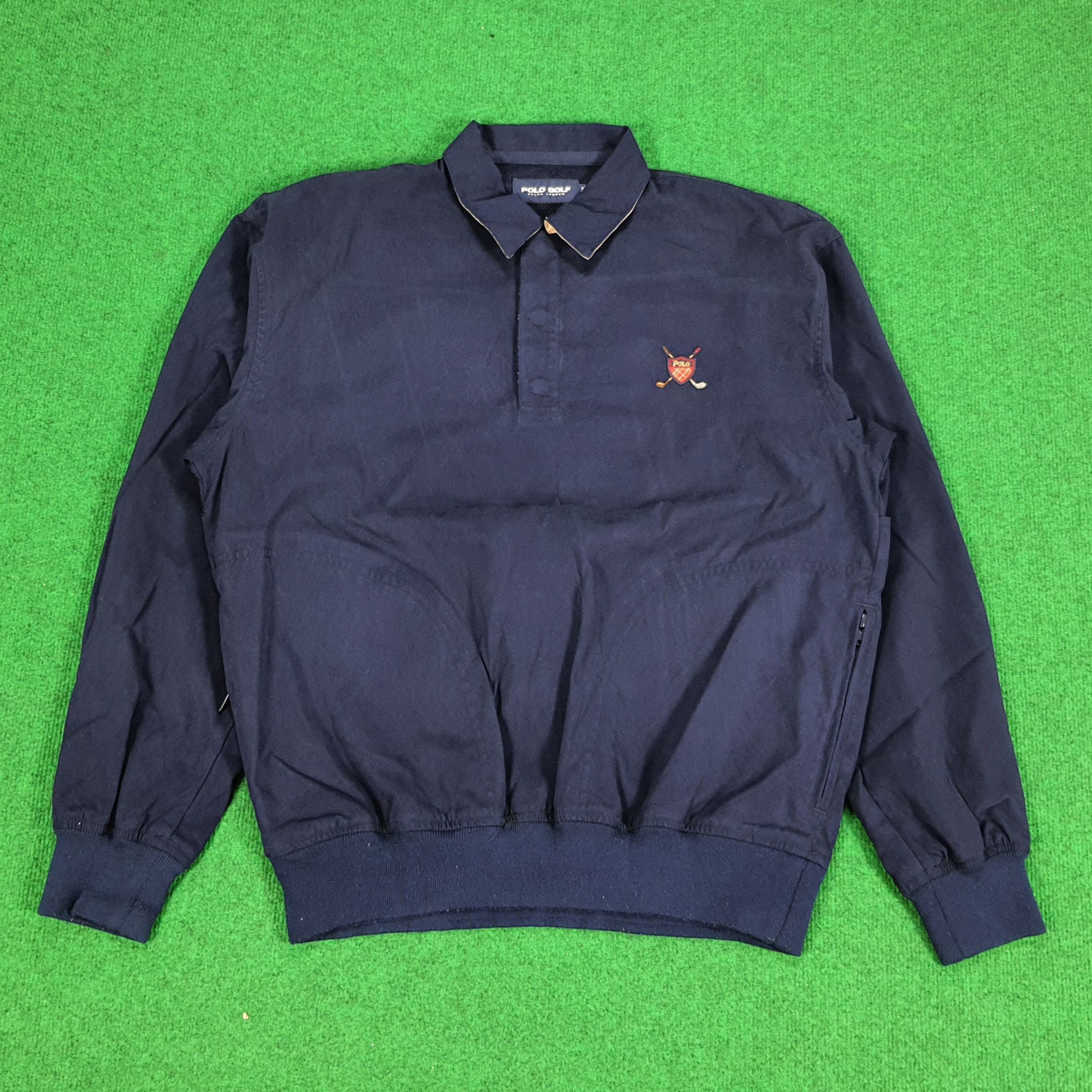Polo Ralph Lauren × Vintage Vintage POLO GOLF Ralph Lauren Polo Sweatshirt Size US L / EU 52-54 / 3 - 1 Thumbnail