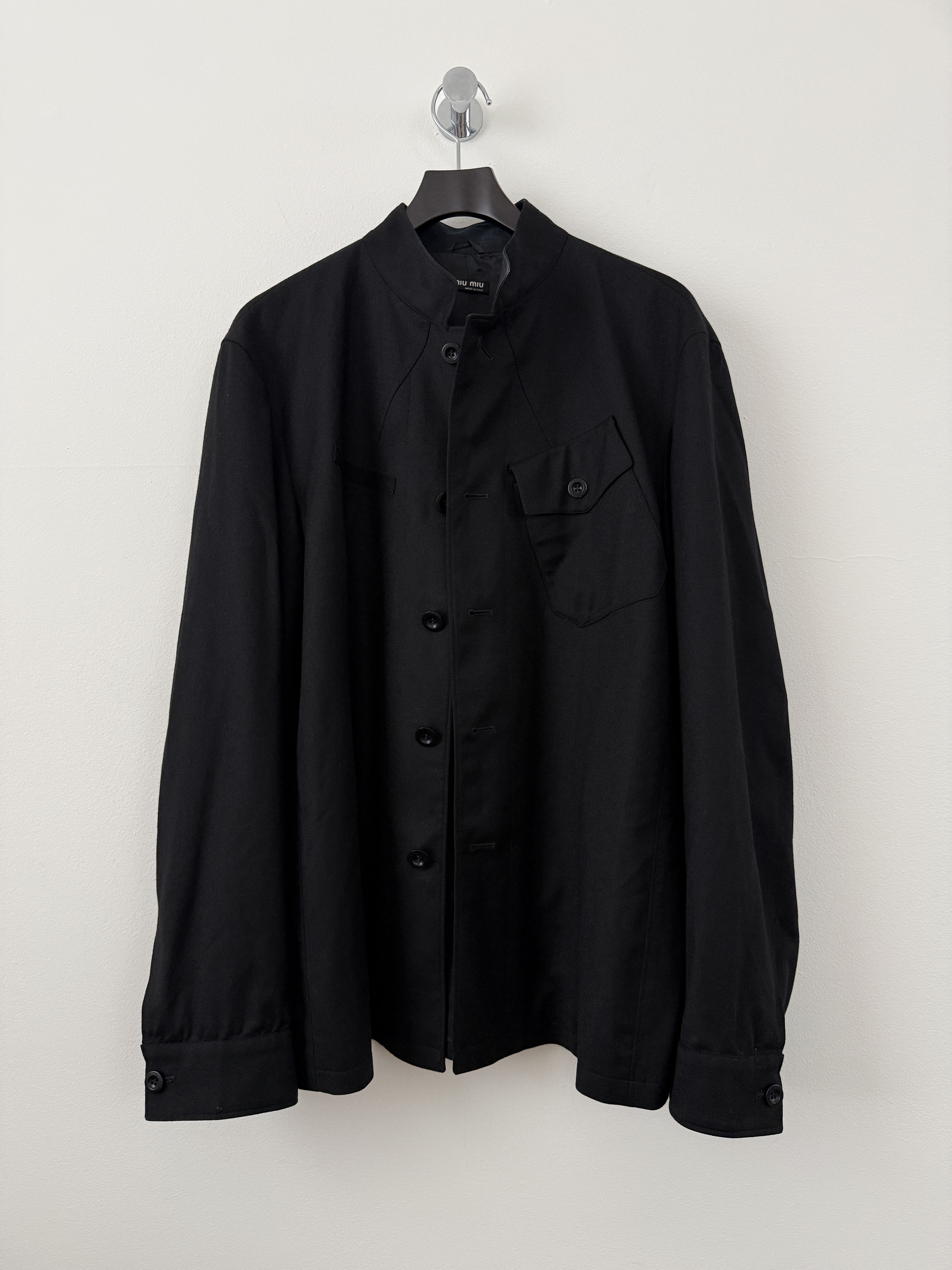 Miu Miu Wool Button Up Shirt Size US M / EU 48-50 / 2 - 2 Thumbnail