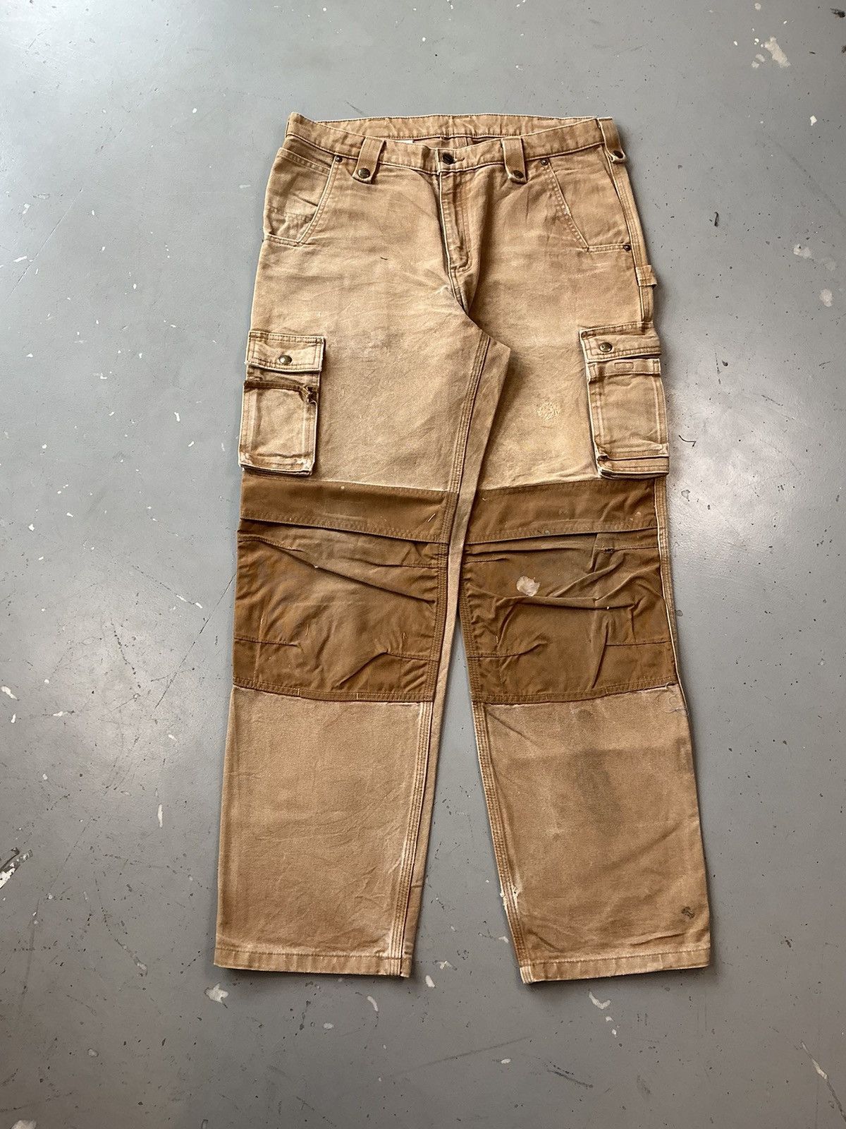 Carhartt × Vintage Crazy vintage Carhartt double knee cargo denim pant Size US 36 / EU 52 - 1 Thumbnail