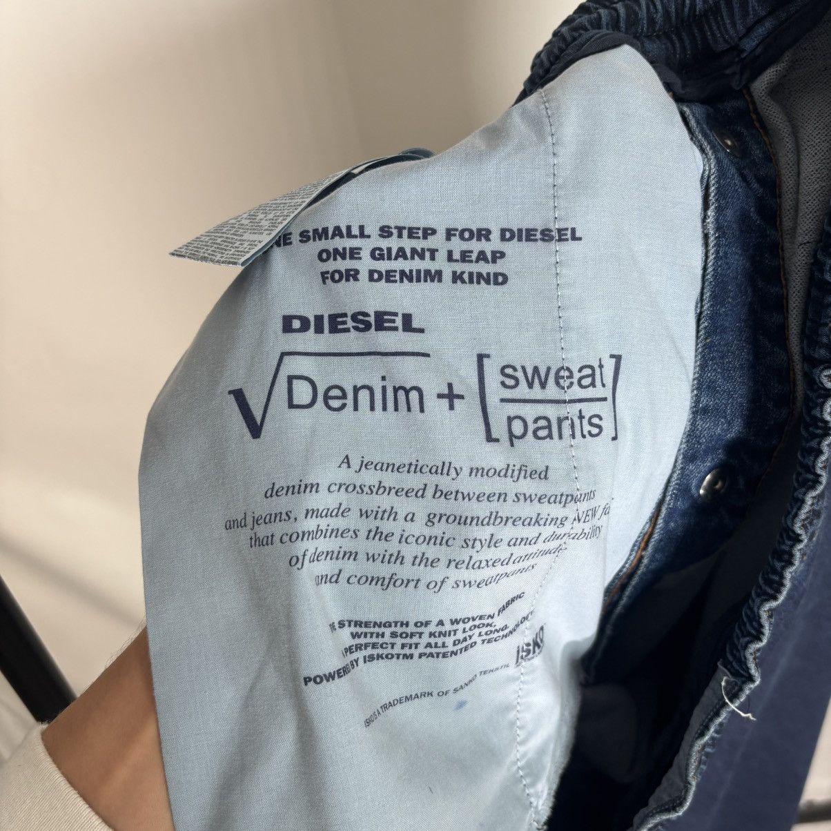 Diesel Diesel Flared Ripstop Denim Sweats Used Size US 30 / EU 46 - 10 Thumbnail