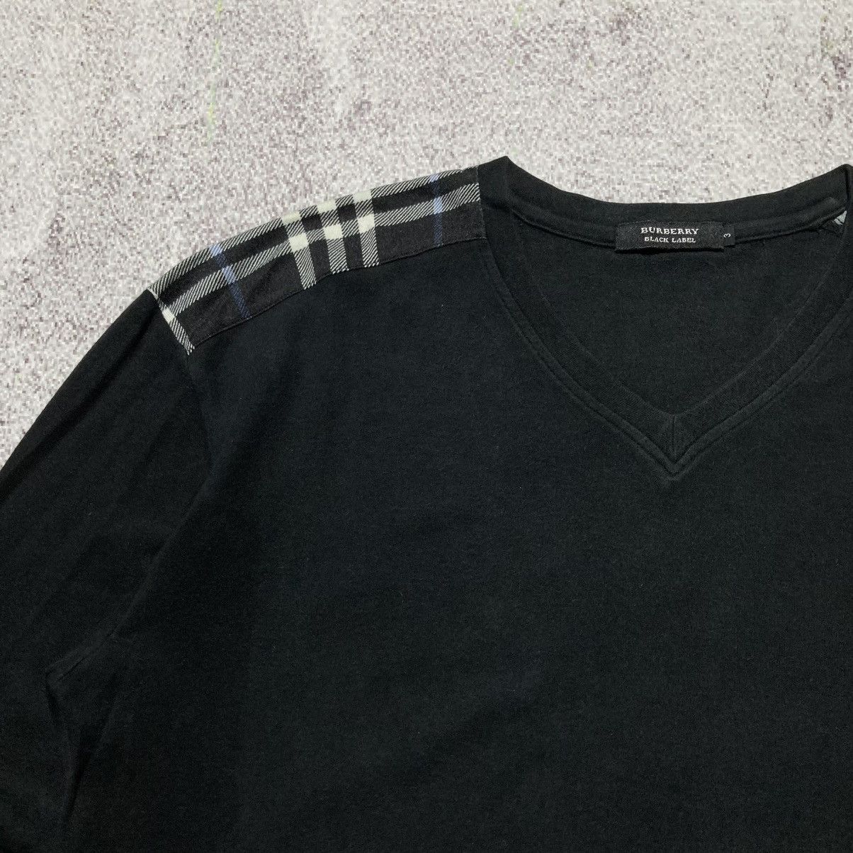 Burberry Vintage Burberry Black Label V Neck Longslevee Black Luxury Size US L / EU 52-54 / 3 - 5 Thumbnail