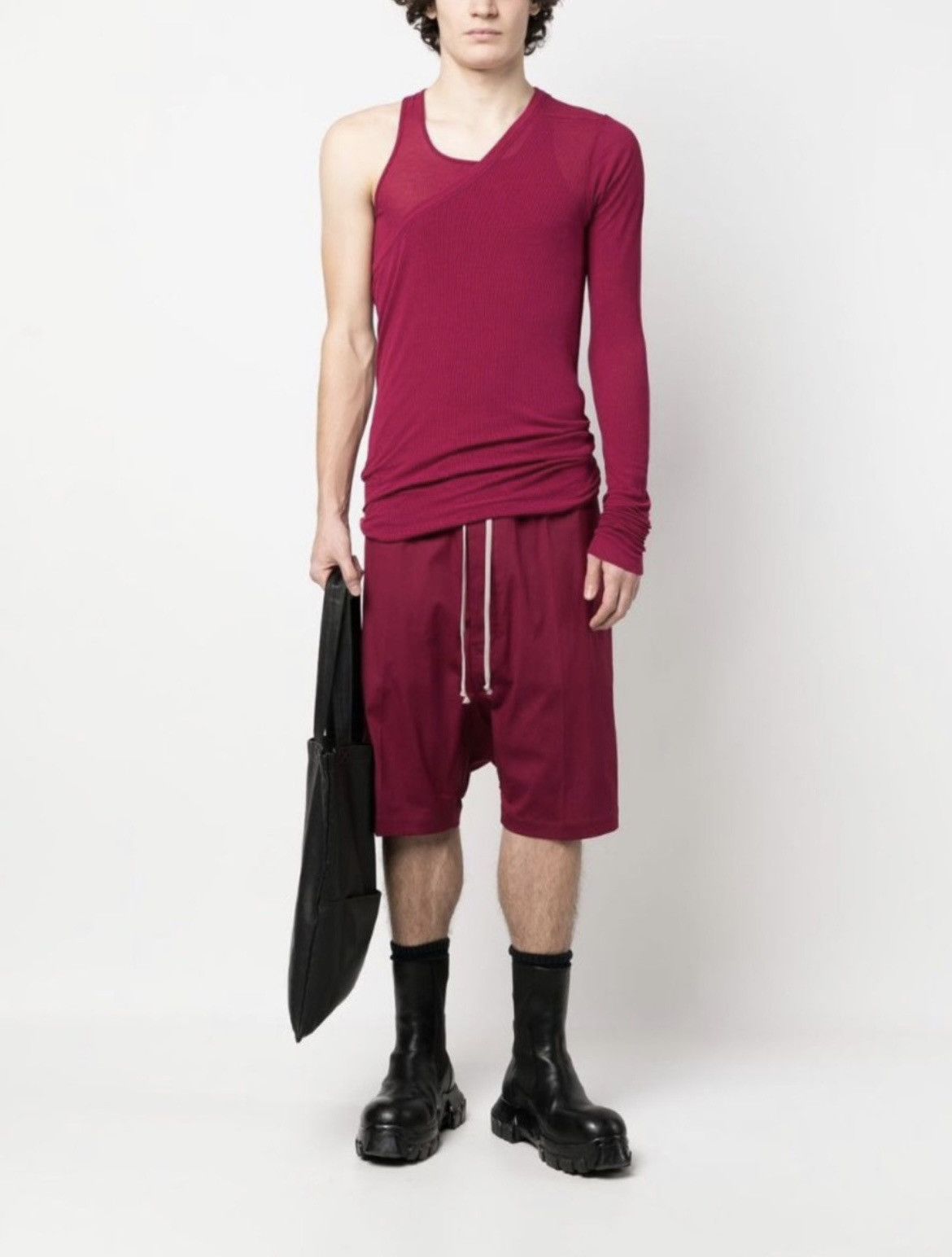 Rick Owens Rick Owens, rose red drawstring shorts Size US 30 / EU 46 - 5 Thumbnail