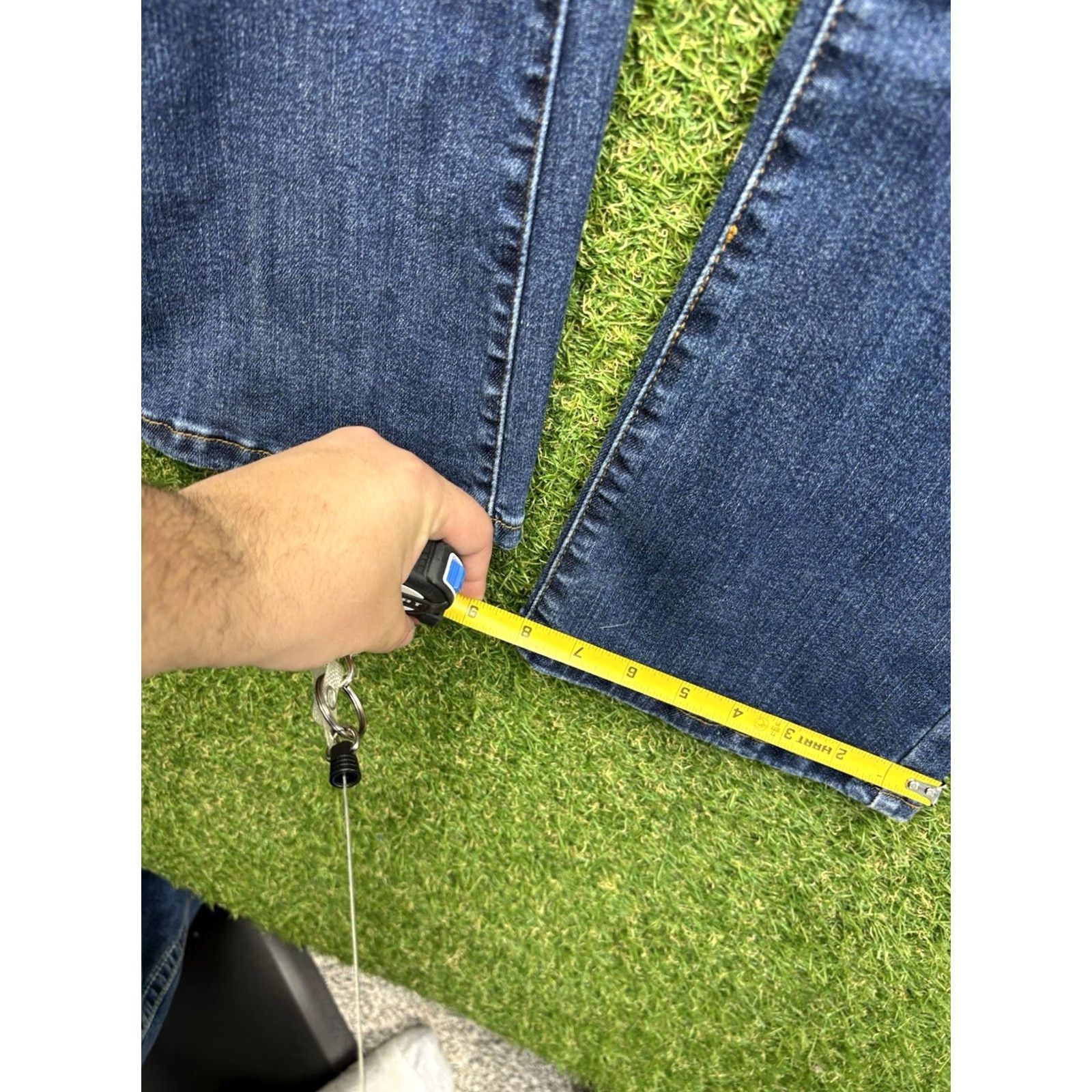 Denime Judy Blue Boot Cut Jeans 3/26 Denim Low Rise Medium Wash Blue Jeans Women Juniors 5-Pocket Stretch 31in Inseam Cotton Blend Spandex Size 26" / US 2 / IT 38 - 4 Thumbnail