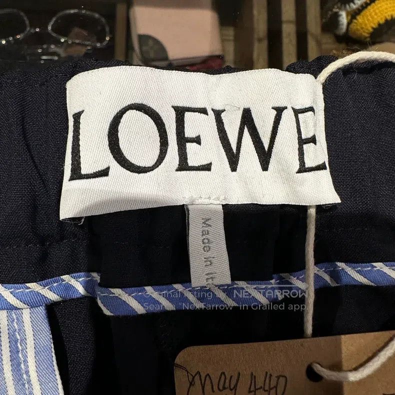 Loewe Loewe size L Striped decorative wool trousers Size 27" / US 4 / IT 40 - 3 Thumbnail