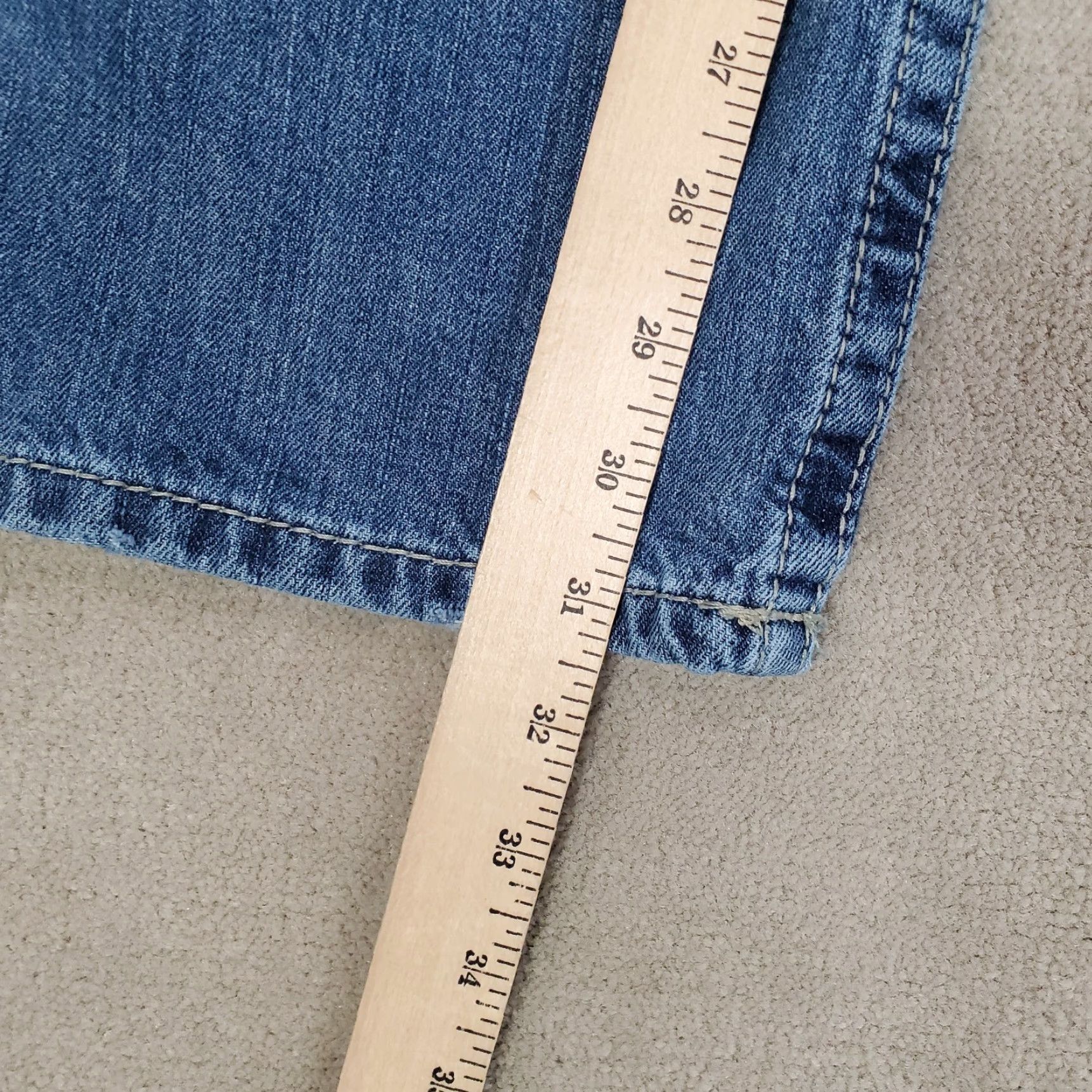 Ariat Ariat Jeans Mens 38x32 Blue Medium Wash Regular Fit Straight Leg Denim Western Size US 38 / EU 54 - 5 Thumbnail