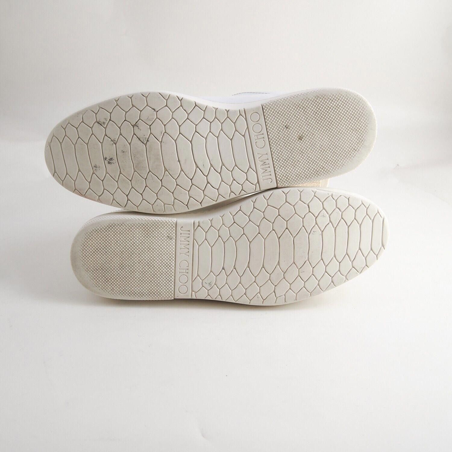 Jimmy Choo Jimmy Choo Low Top Sneakers White Leather Mens US 10 EU 43 Size US 10 / EU 43 - 6 Thumbnail