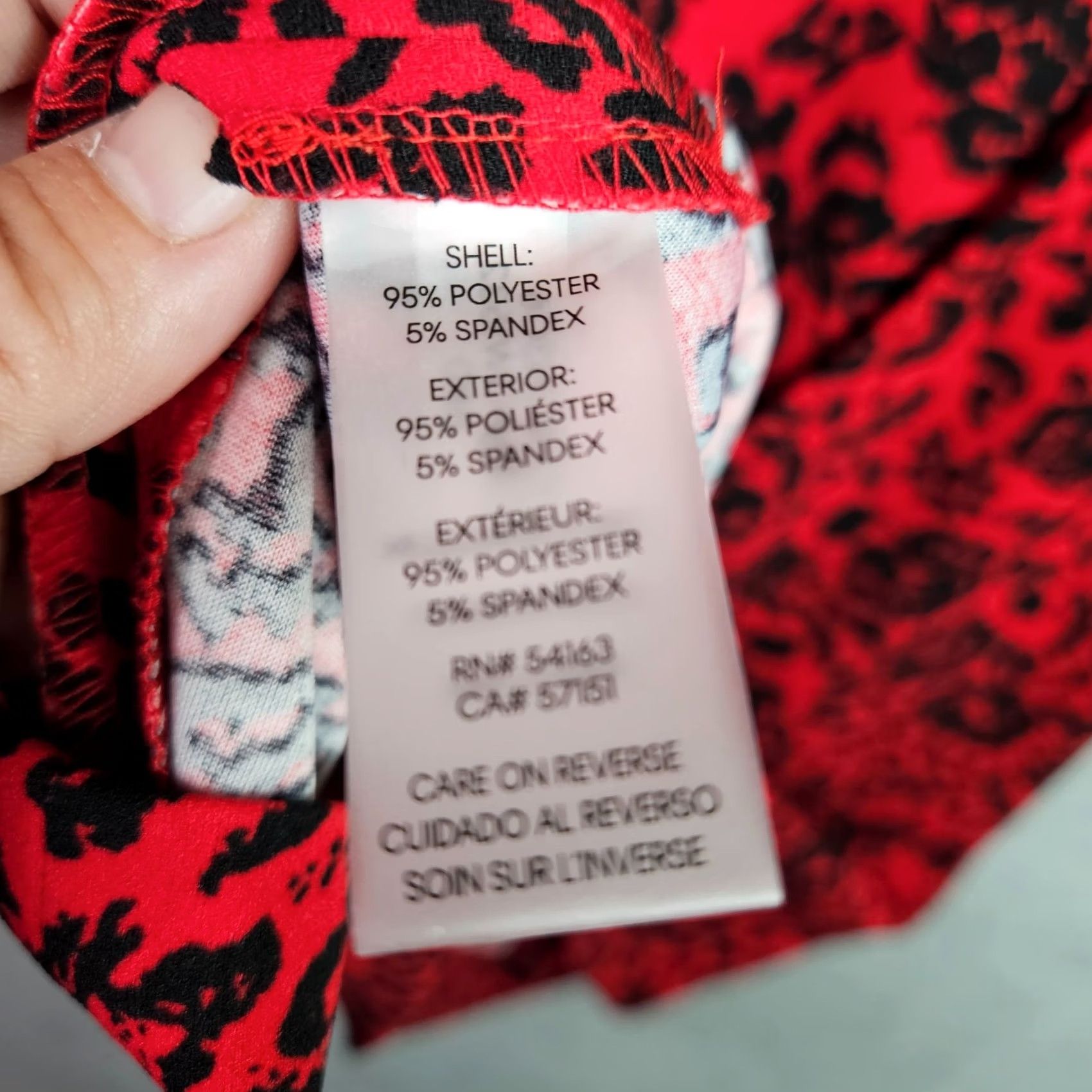 Calvin Klein Calvin Klein Women Dress 10P Sleeveless Floral Sheath Red Black NWT Knee Length Multicolor. Size L / US 10 / IT 46 - 4 Thumbnail