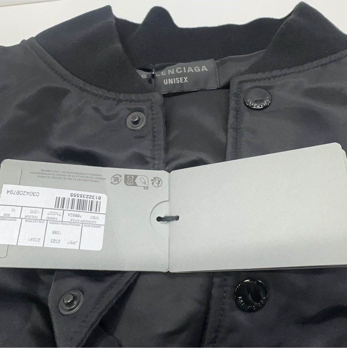 Balenciaga Balenciaga Paris Satin Varsity Jacket Size M / US 6-8 / IT 42-44 - 5 Thumbnail