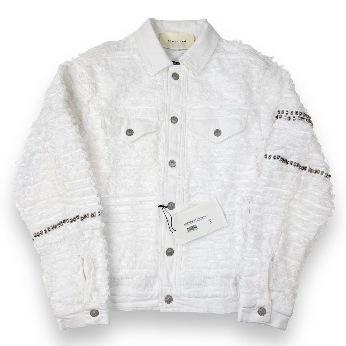 1017 ALYX 9SM × Alyx × Blackmeans 1017 ALYX 9SM x Blackmeans Studded White Denim Jacket Size US S / EU 44-46 / 1 - 2 Thumbnail