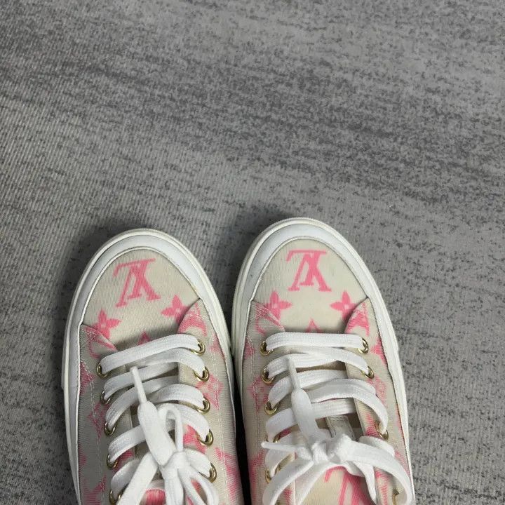 Other Louis Vuitton Stellar Monogram Pink Slip-On Sneakers -2508 Size US 6 / IT 36 - 7 Thumbnail