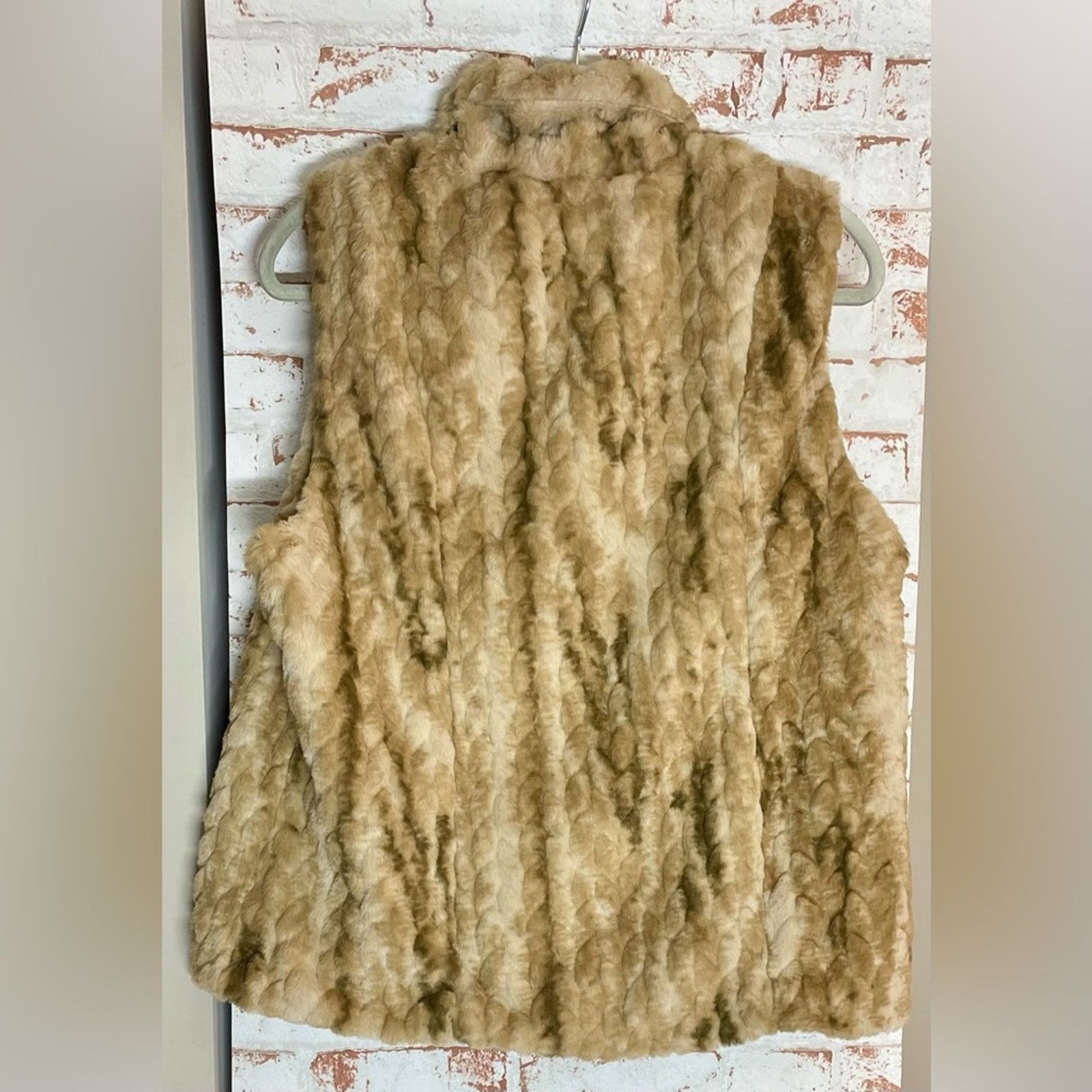 Philosophy di Lorenzo Serafini NWT Philosophy Faux Fur Vest in Beige Size L / US 10 / IT 46 - 3 Thumbnail