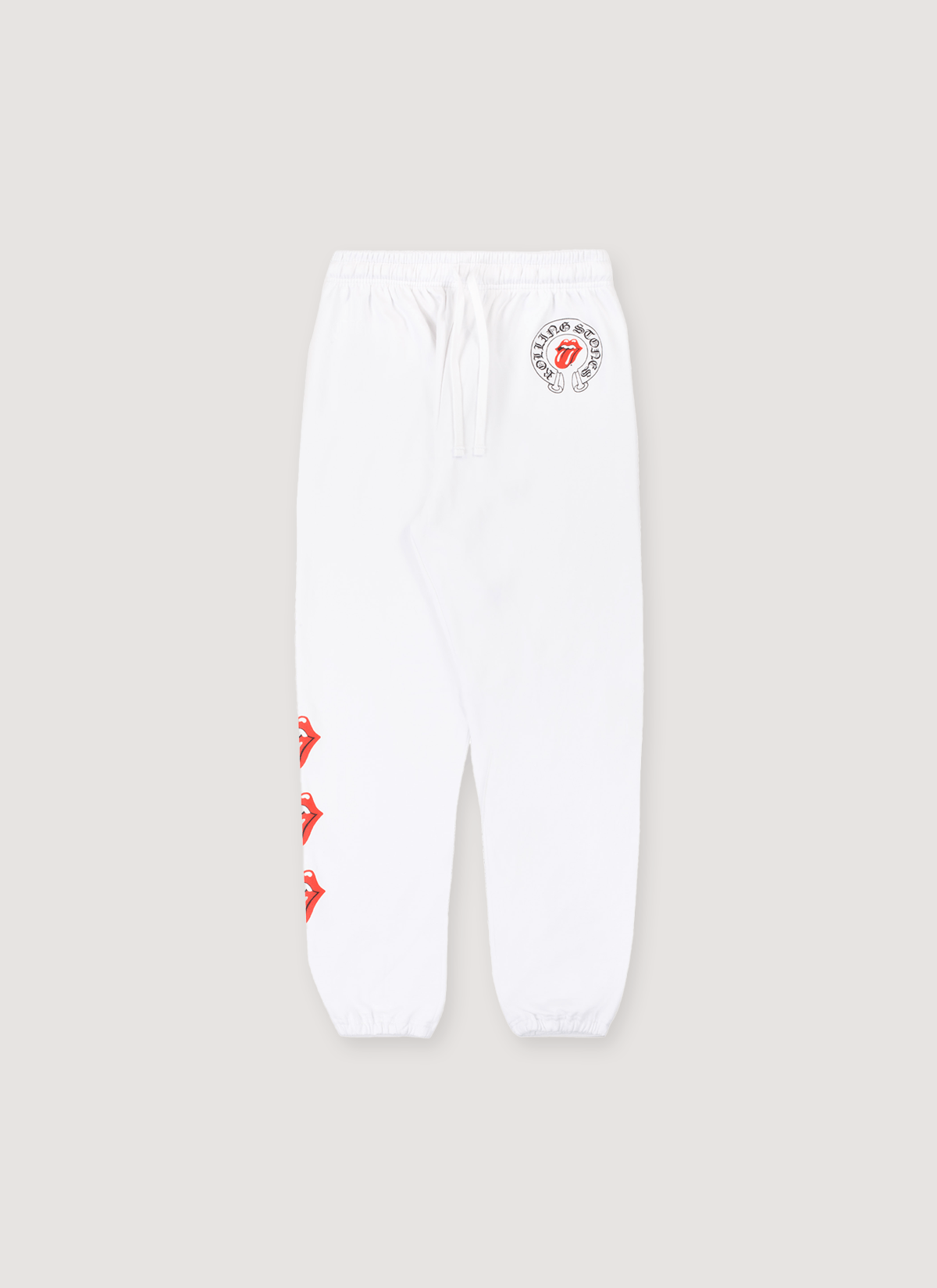 Chrome Hearts Rolling Stones Horseshoe Sweatpants White Red Size US 32 / EU 48 - 1 Thumbnail
