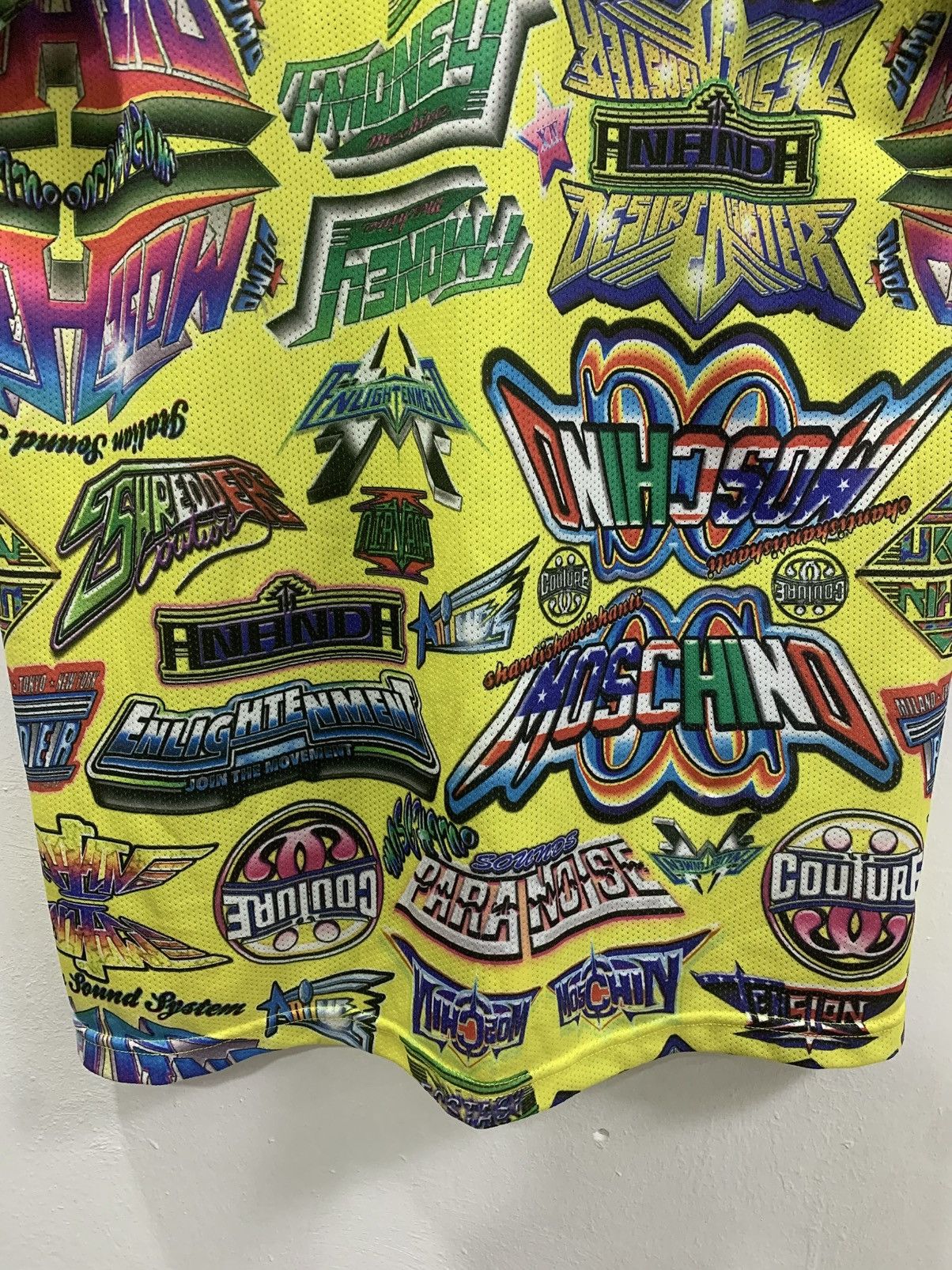 Moschino MOSCHINO COUTURE AOP - MULTI LOGO MESH TOP Size US XS / EU 42 / 0 - 9 Thumbnail