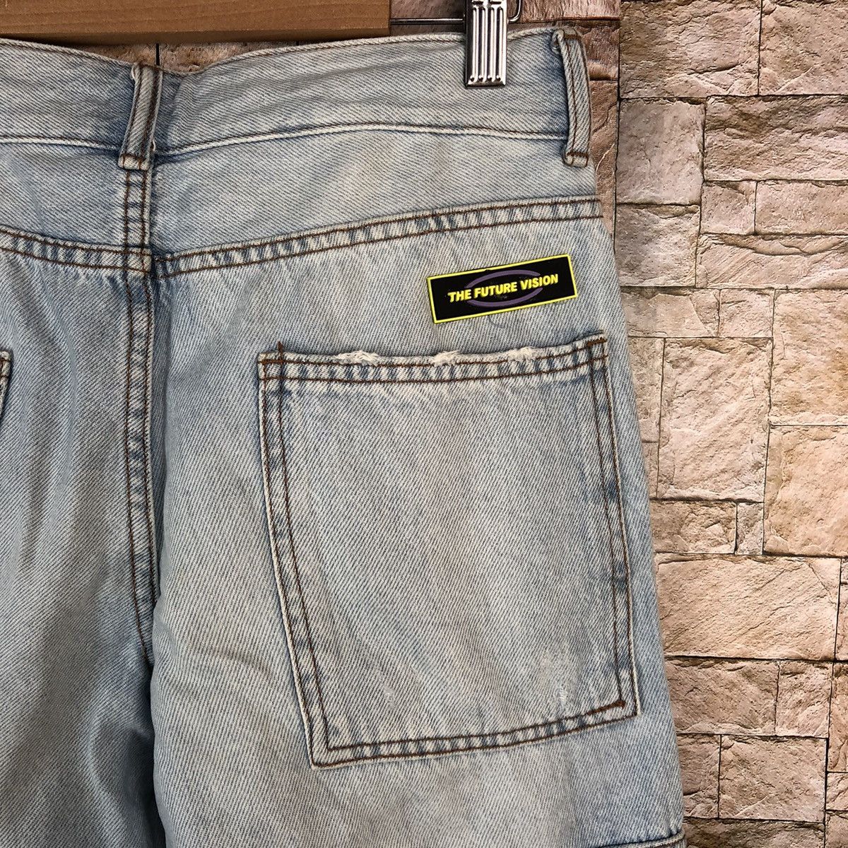 Faded Glory Bershka Blue Cargo Multipocket Joggers Pants #A1173 Size US 28 / EU 44 - 20 Thumbnail