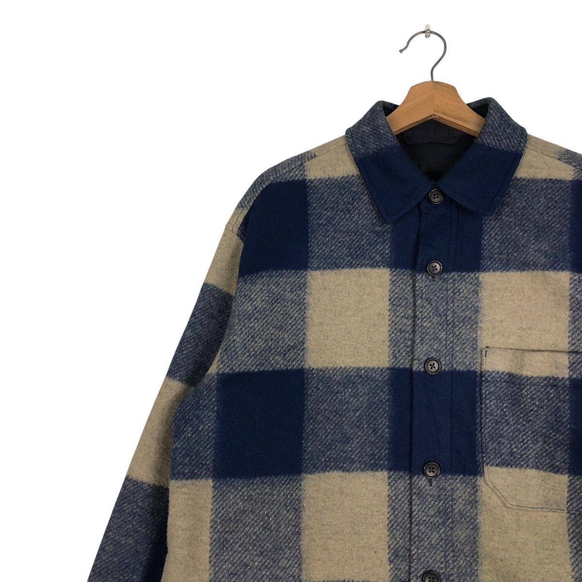 Flannel Vintage Chore Wool Jacket Uniqlo Issey Miyake Tartan Design Size US L / EU 52-54 / 3 - 8 Thumbnail