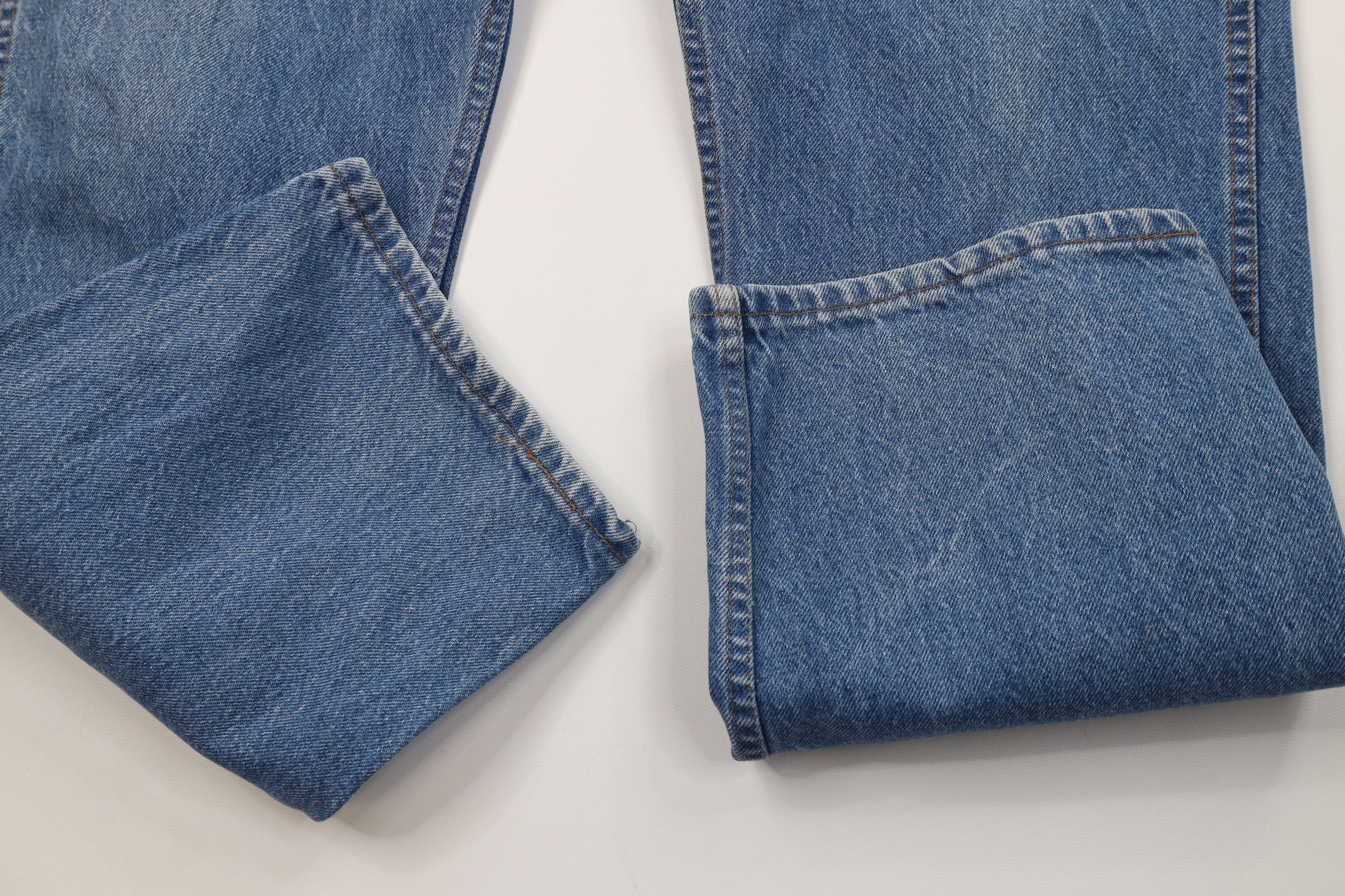 Vintage Vintage 70s 80s Streetwear Wide Leg Denim Jeans Blue Cotton Size US 38 / EU 54 - 5 Thumbnail