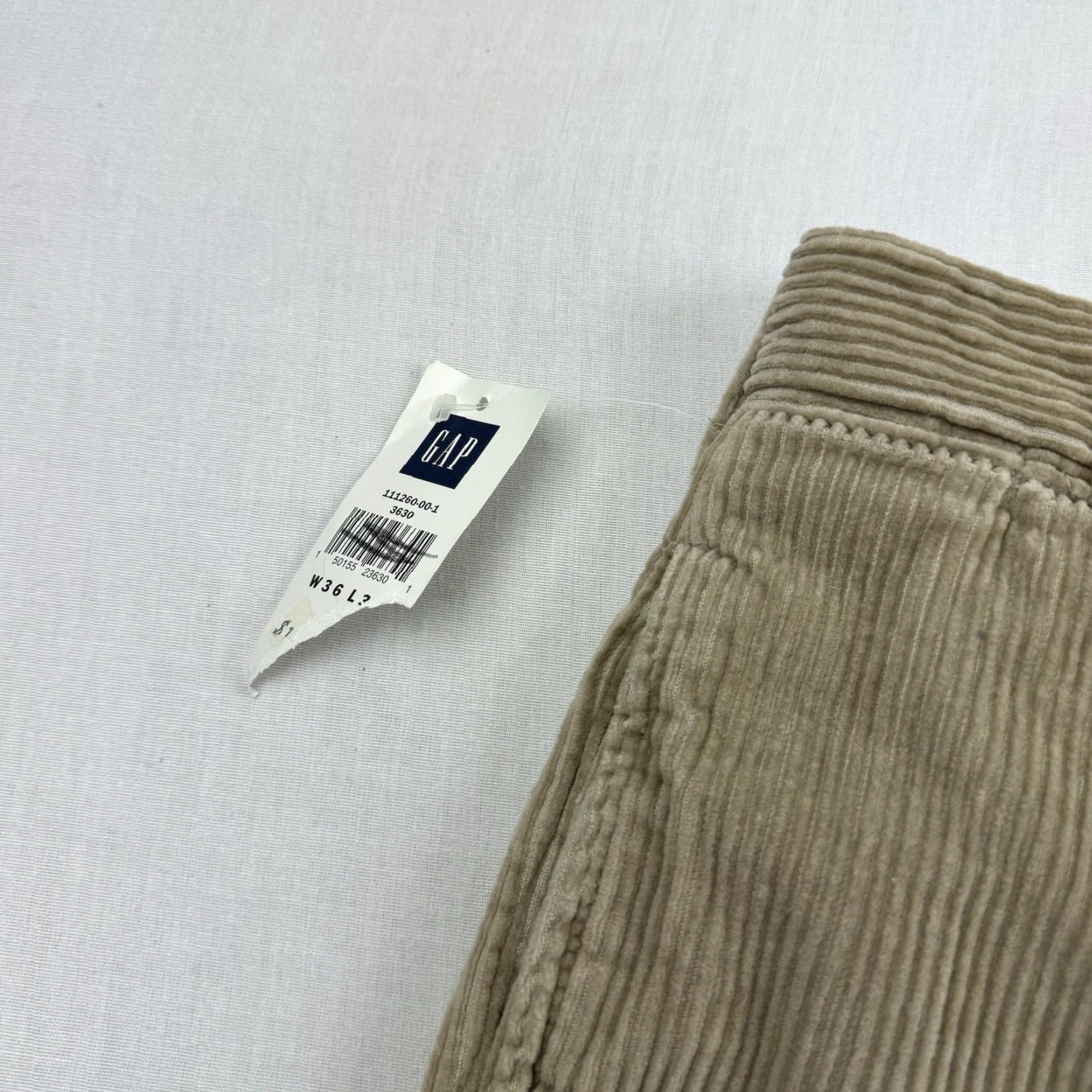 Gap VINTAGE Gap Pants Adult 36x30 Corduroy Relaxed 90s Grunge Tan Brown NWT 90s American Chino Mens Size US 36 / EU 52 - 4 Thumbnail