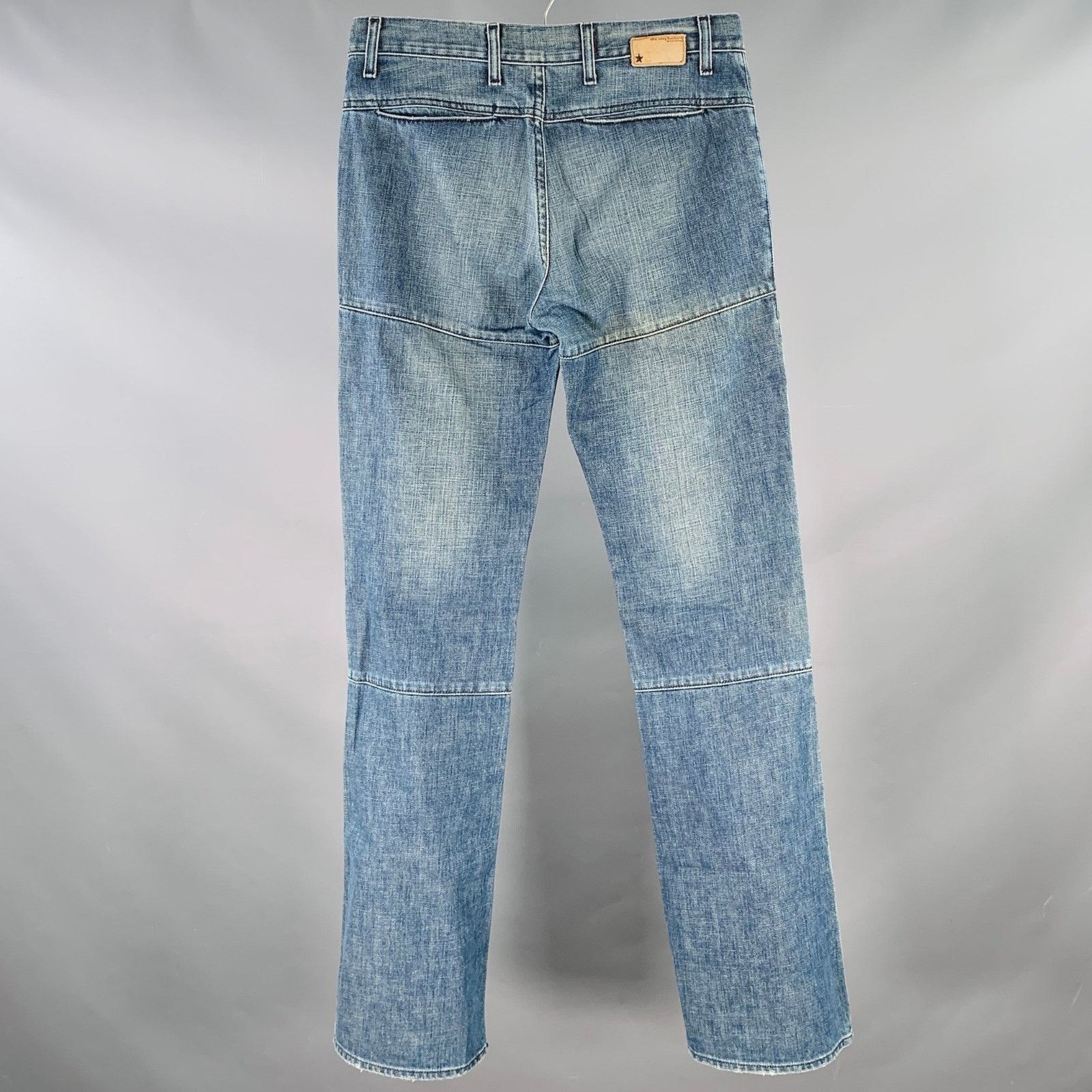 Buckler BUCKLER Size 31 Blue Cotton Denim Straight Jeans Size US 31 - 2 Thumbnail