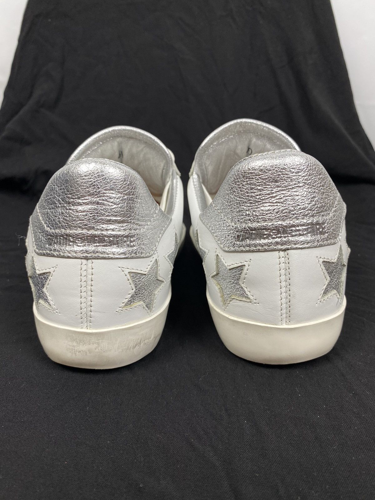 Zadig & Voltaire Zadig & Voltaire Fabric Used Leather Star Patch Sneakers 40 Size US 10 / IT 40 - 3 Thumbnail