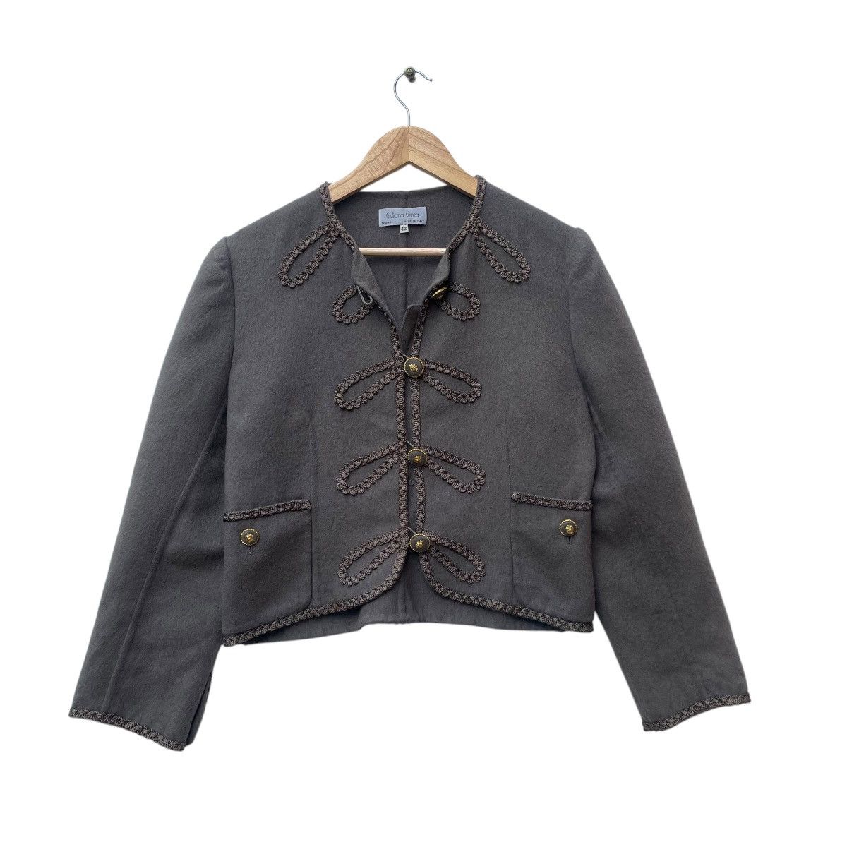Designer Italian Designer Giuliana Grinza Crop Jacket Size M / US 6-8 / IT 42-44 - 1 Thumbnail