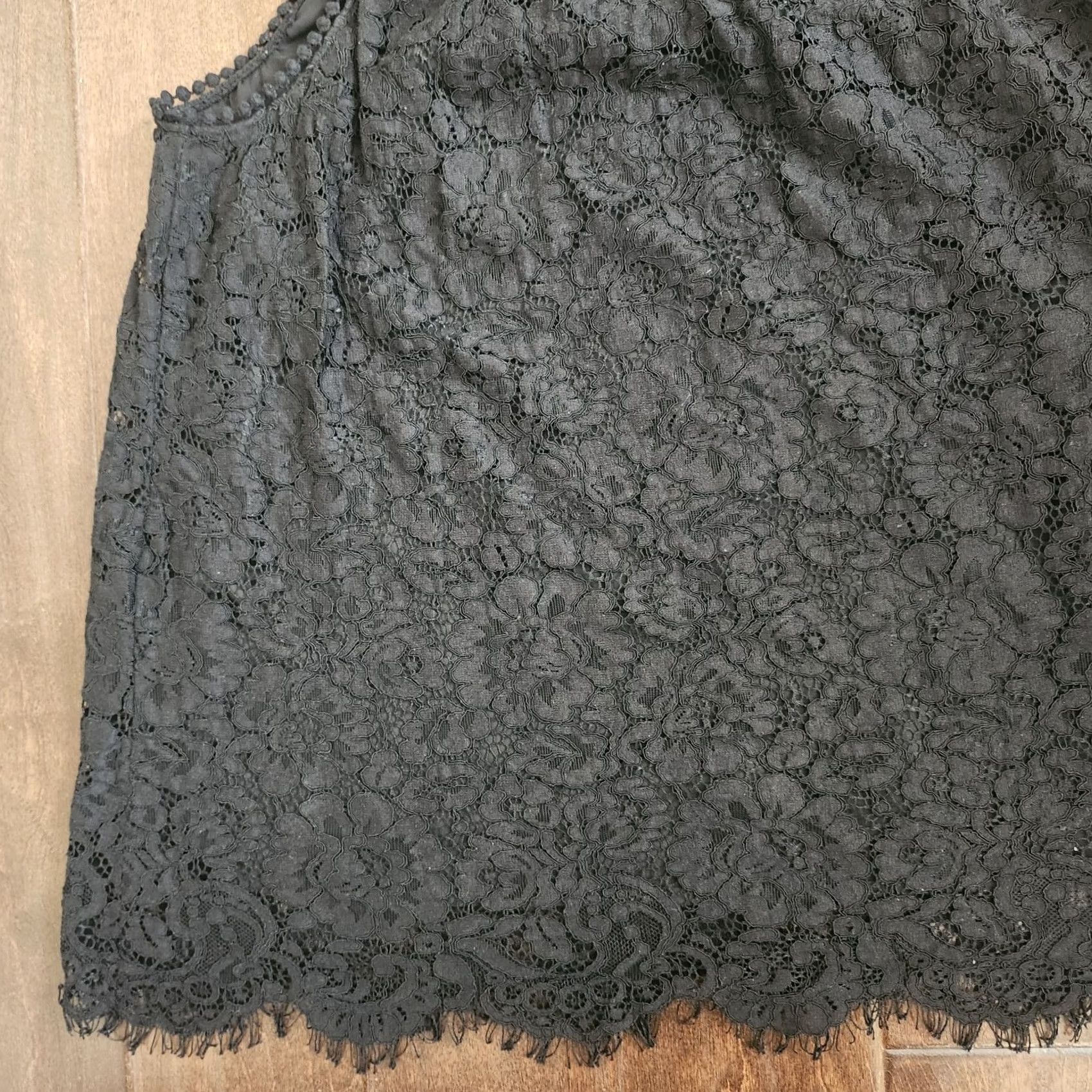 Vintage Xhilaration Blouse Women’s Black Lace Sleeveless Mock Neck L Adult Regular Rack Shirt? Size L / US 10 / IT 46 - 4 Thumbnail