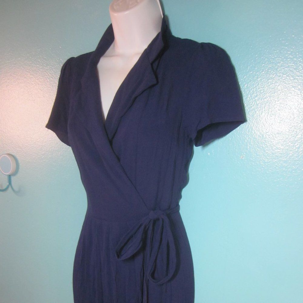 Anthropologie Yumi Kim Meet & Greet Dress Navy Blue XXS Size XXS / US 00 / IT 34 - 3 Thumbnail