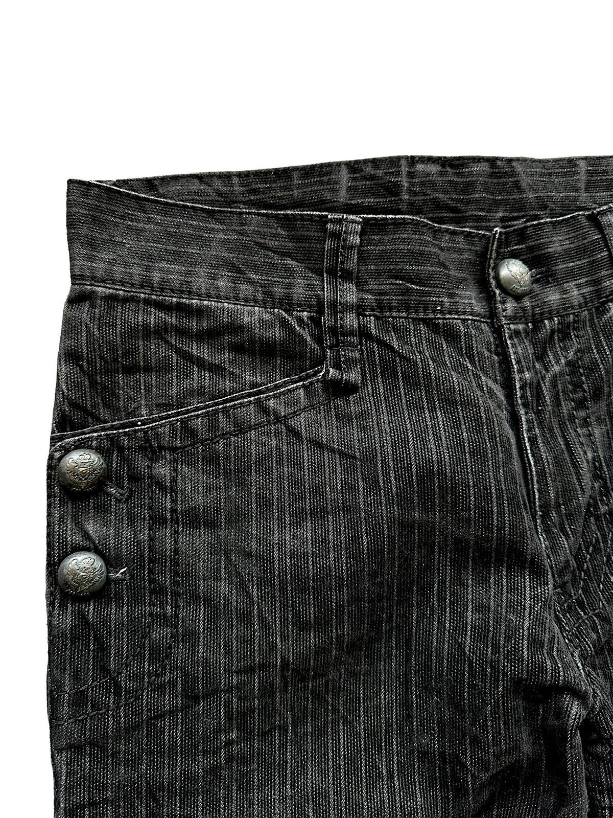 JUN MEN 2010's JUNMEN Japan velour denim gothic jeans Size US 32 / EU 48 - 5 Thumbnail