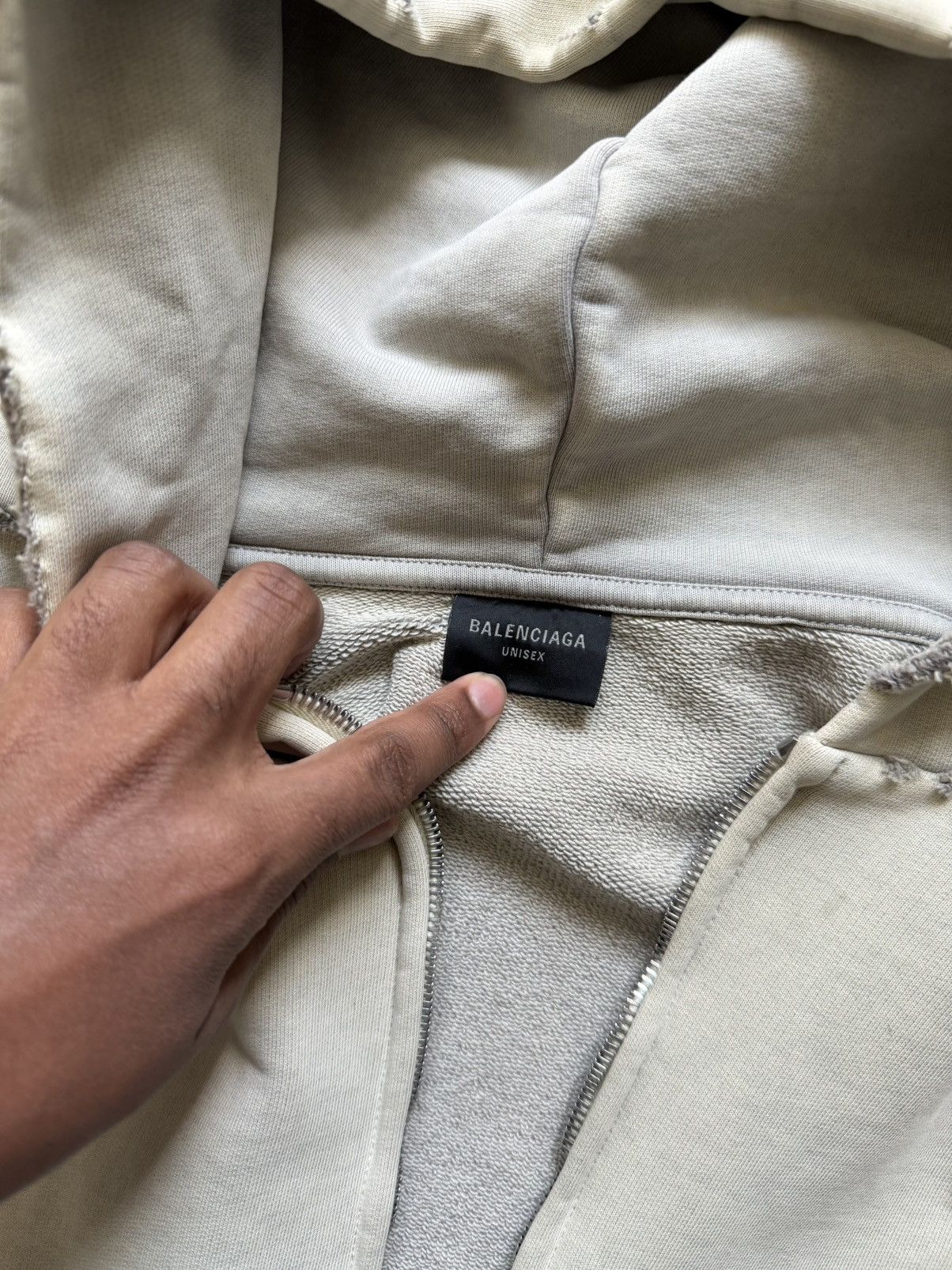 Balenciaga Cream Balenciaga Zip Up Size US S / EU 44-46 / 1 - 4 Thumbnail