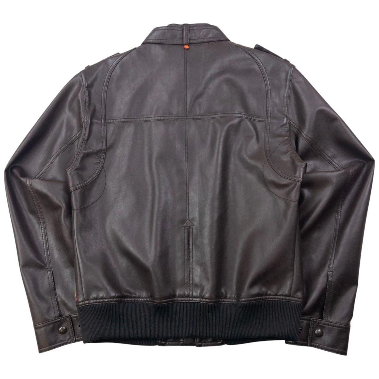 Hugo Boss Vintage 90s Hugo Boss Zip Up Leather Jacket Size S Size US S / EU 44-46 / 1 - 2 Thumbnail