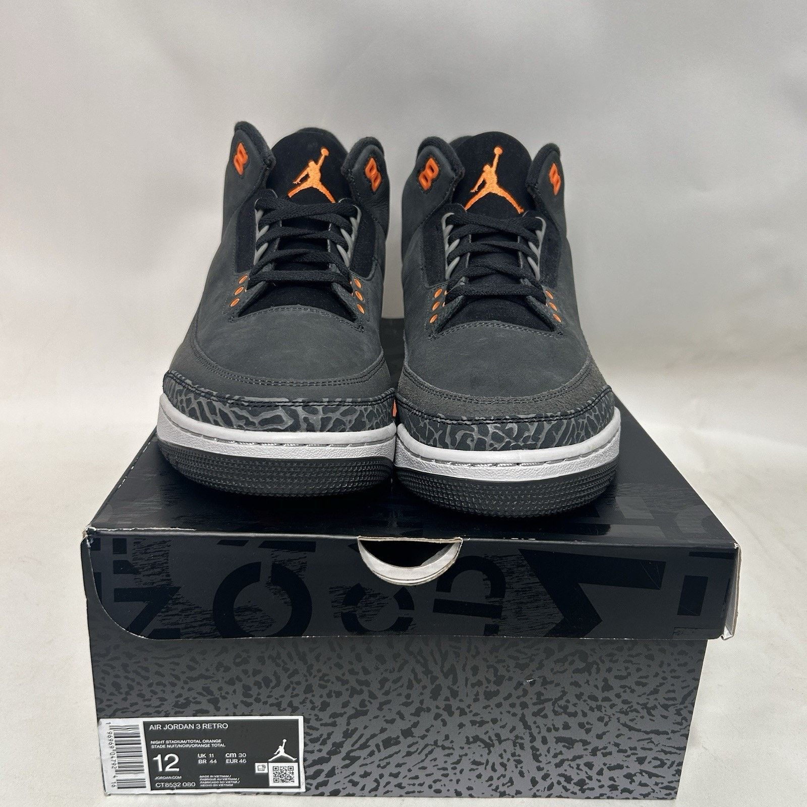 Jordan Brand Nike Air Jordan 3 Retro OG “Fear Pack” Size US 12 / EU 45 - 2 Thumbnail