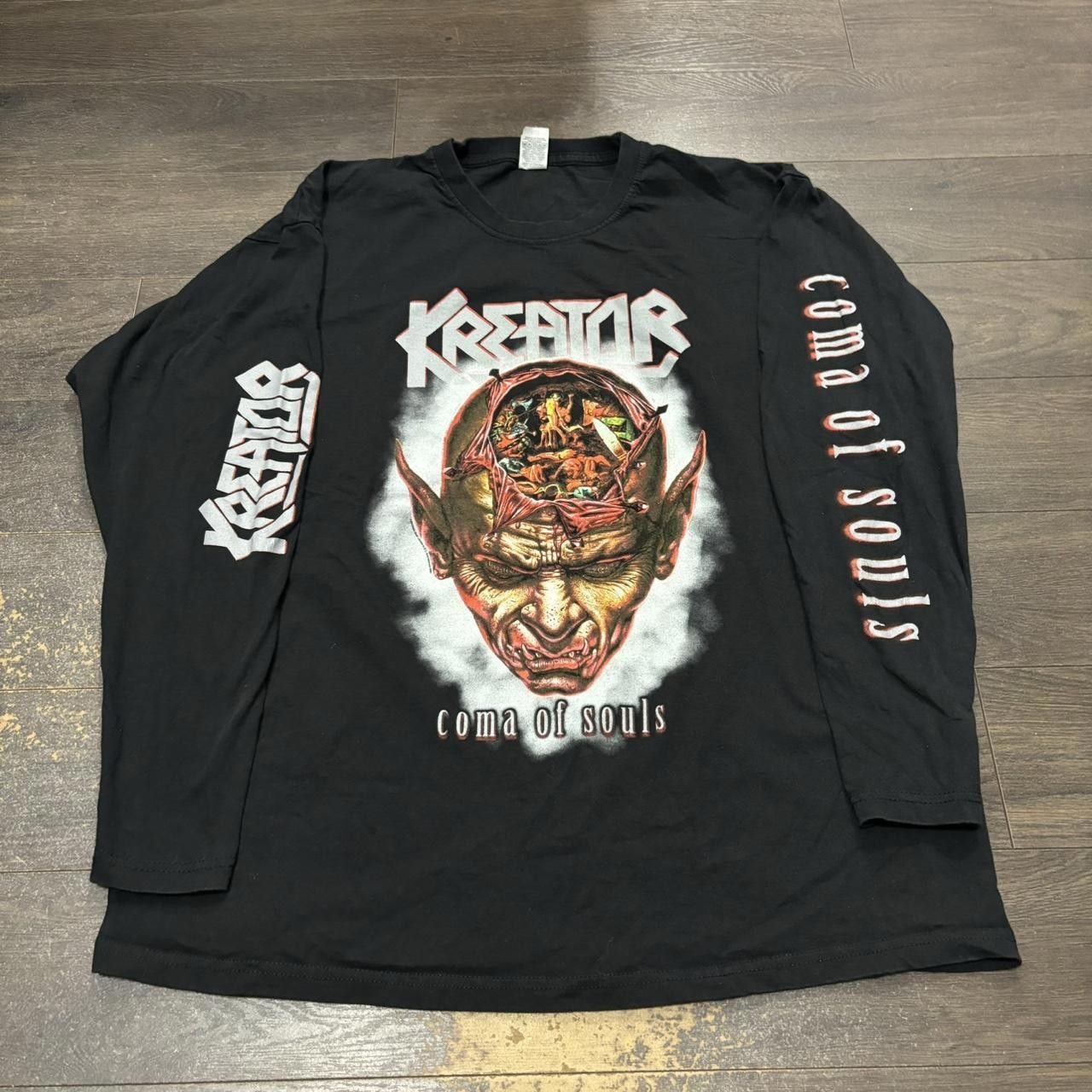 Fruit Of The Loom Kreator Coma Of Souls Long Sleeve T Shirt 00s XL Size US XL / EU 56 / 4 - 2 Thumbnail