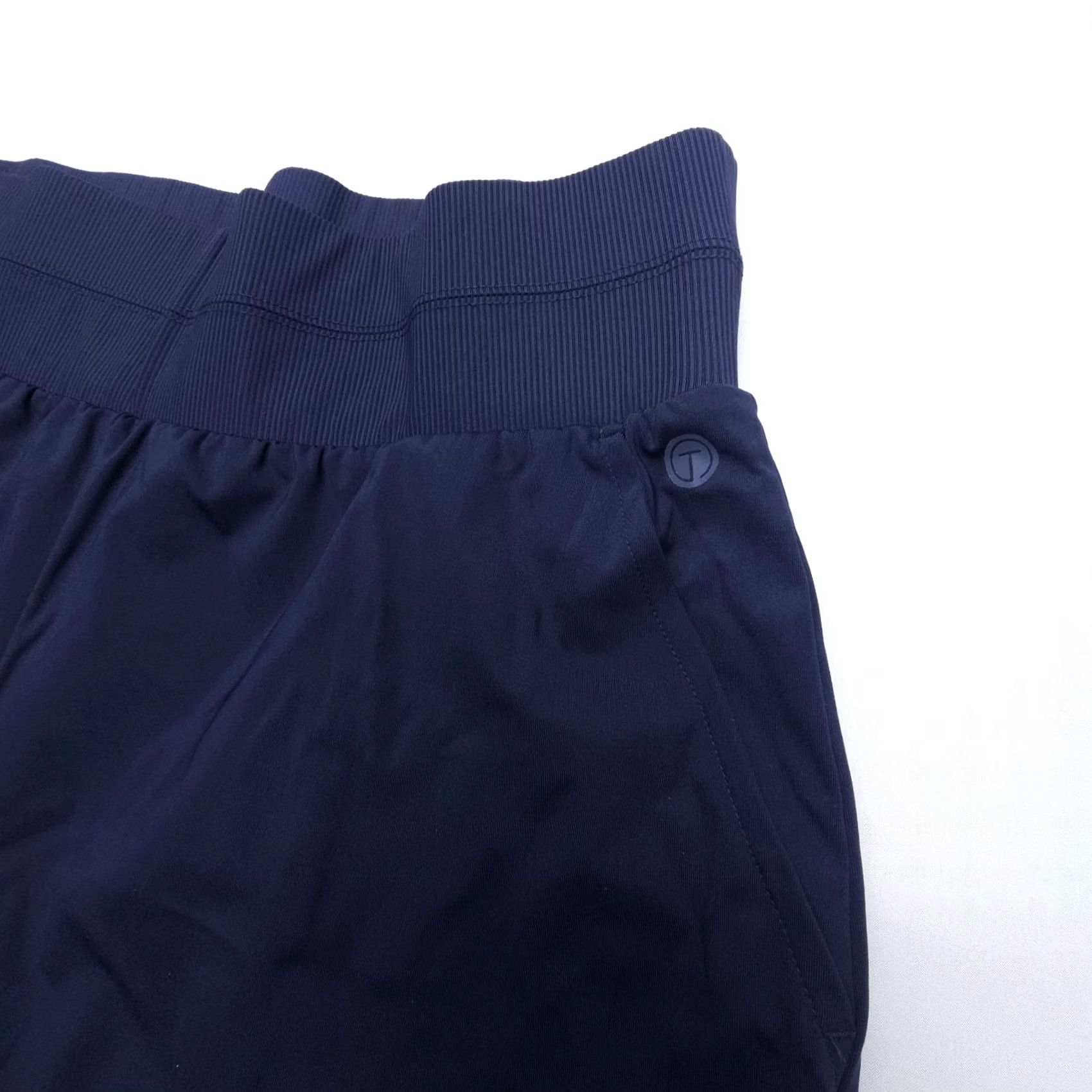 Talbots T by Talbots Pull On Wide Leg Pants Womens Large Petite LP Blue Stretch Fabric Size 36" / US 14 / IT 50 - 4 Thumbnail