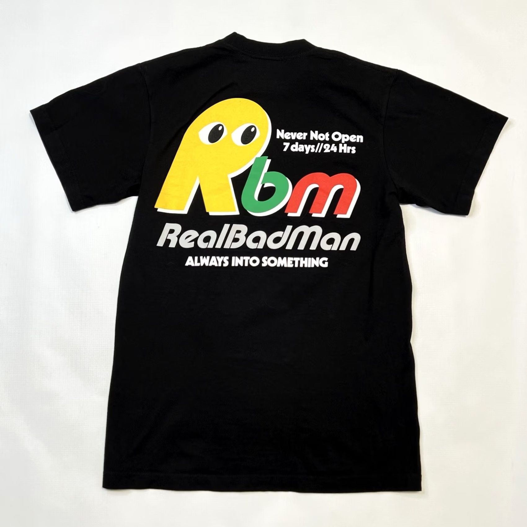 Real Bad Man Real Bad Man Crime Wave Men's T-Shirt Small Black RBM Graphic Tee Short Sleeve Crew Neck Cotton Logo Vintage No? Size US S / EU 44-46 / 1 - 2 Thumbnail